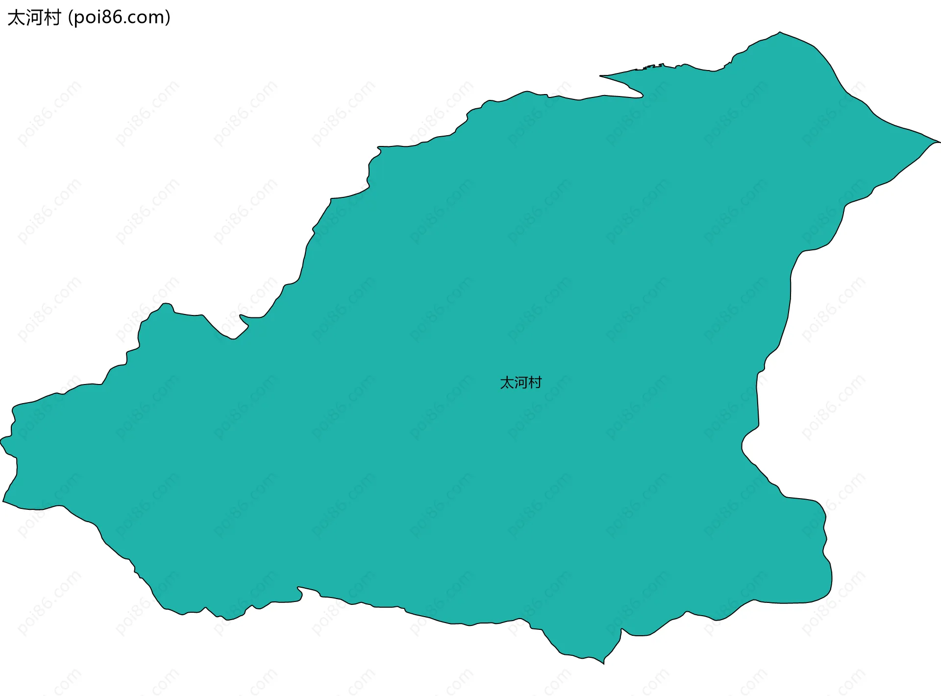 太河村边界地图