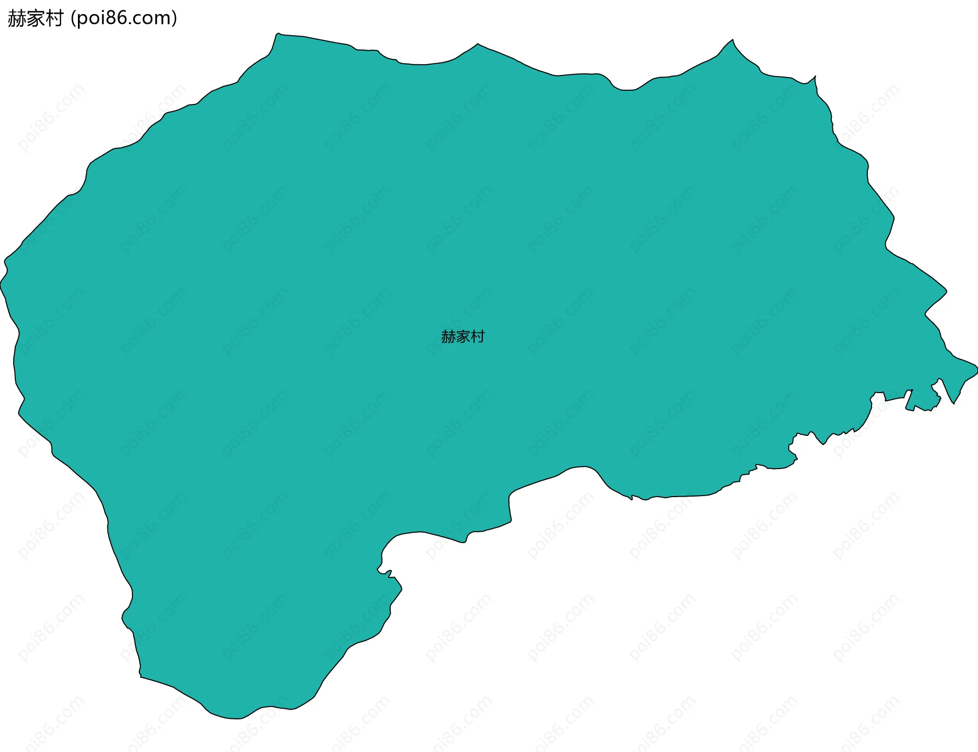 赫家村边界地图