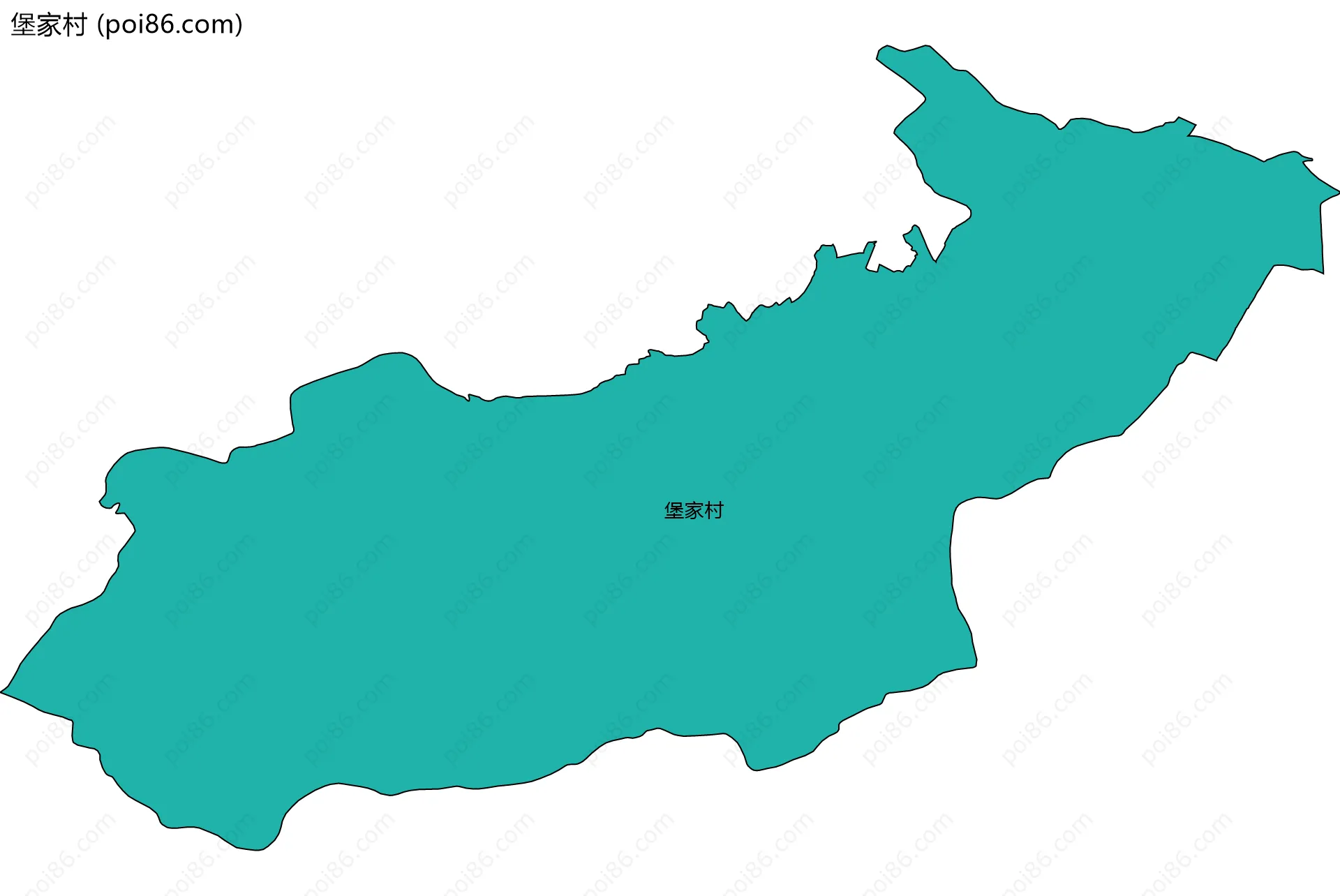 堡家村边界地图