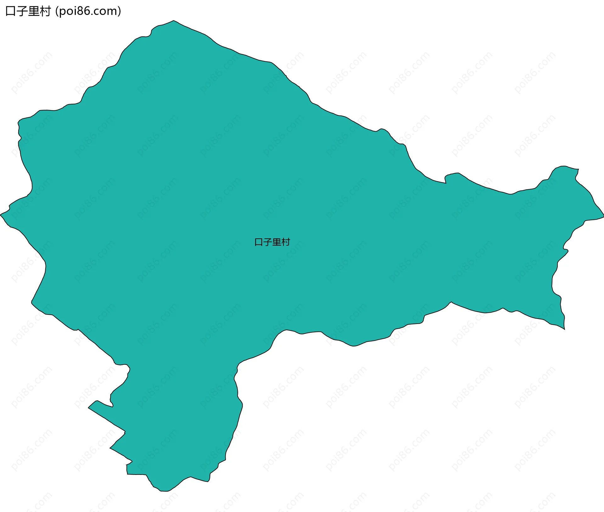 口子里村边界地图