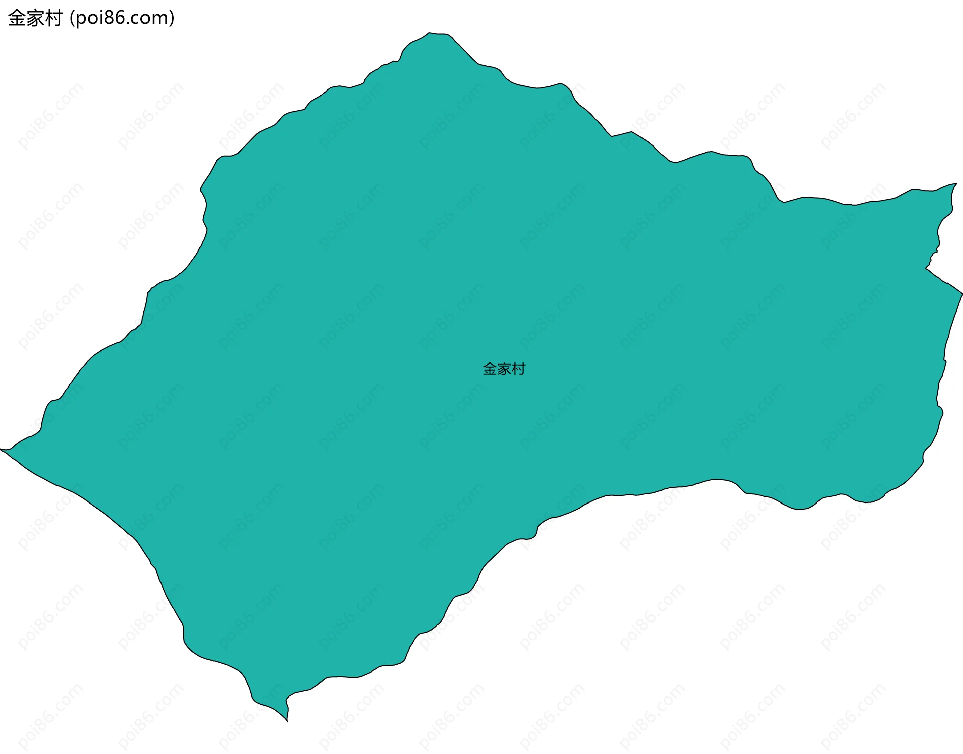 金家村边界地图