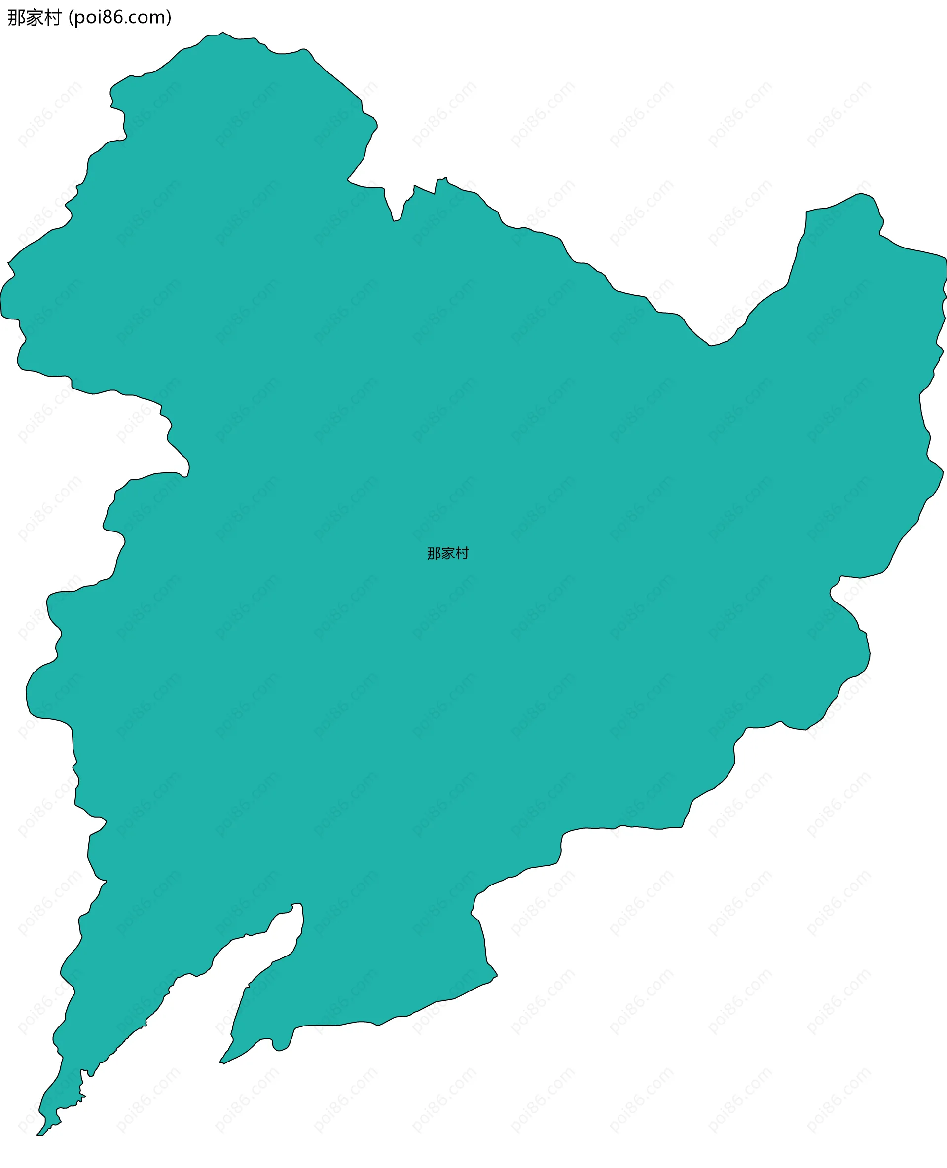 那家村边界地图