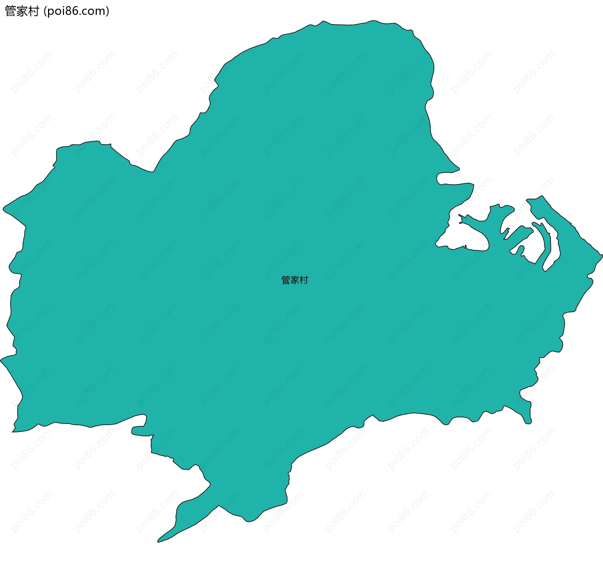 管家村边界地图