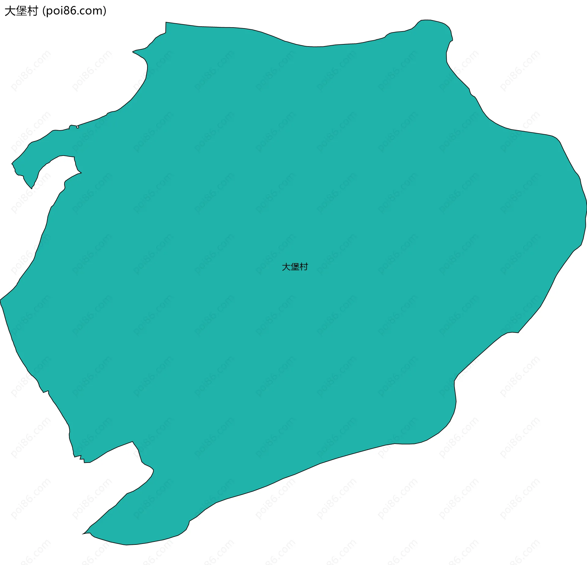 大堡村边界地图