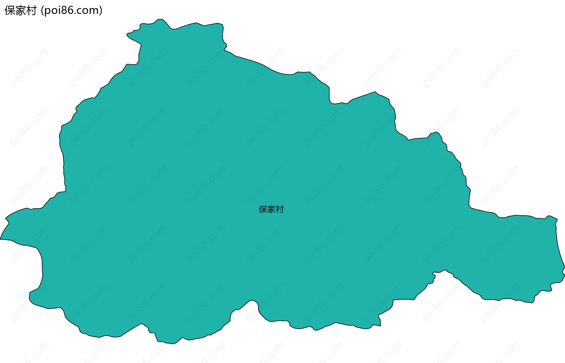 保家村边界地图