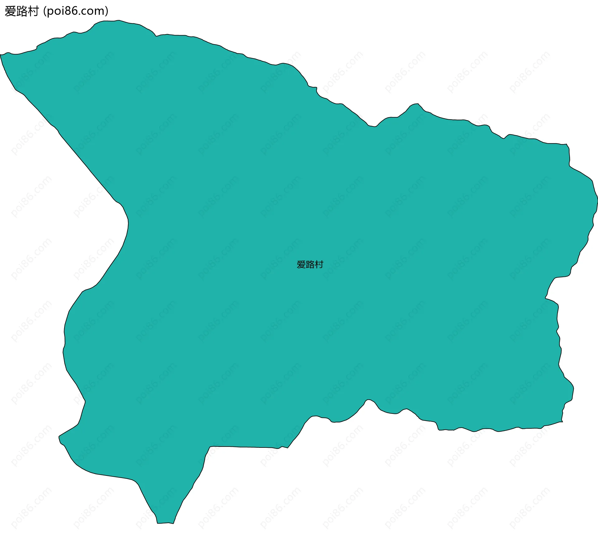 爱路村边界地图