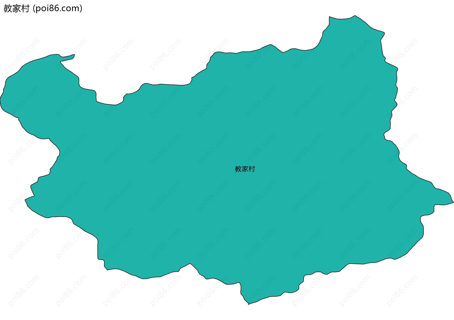 教家村边界地图