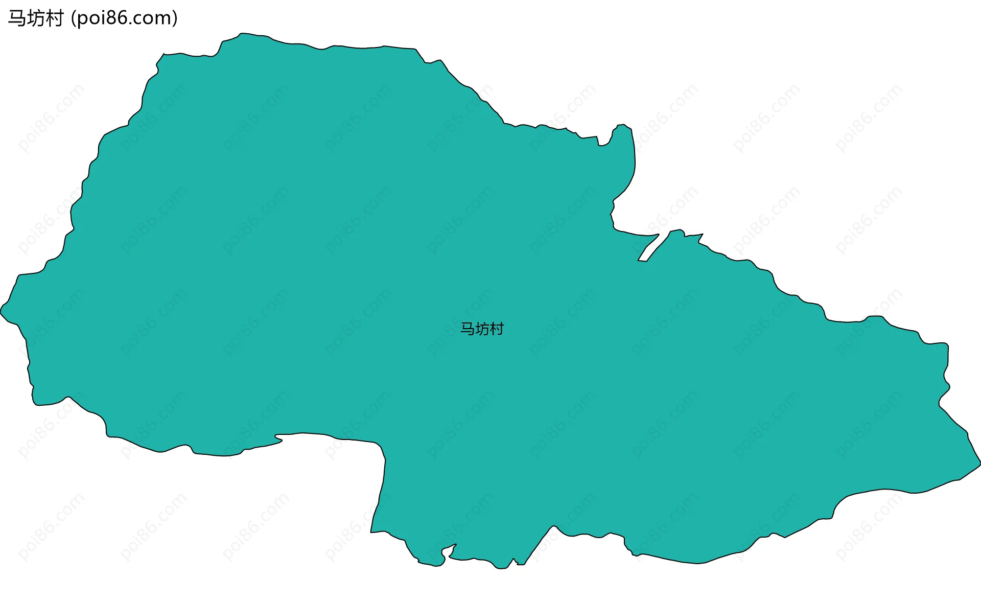 马坊村边界地图