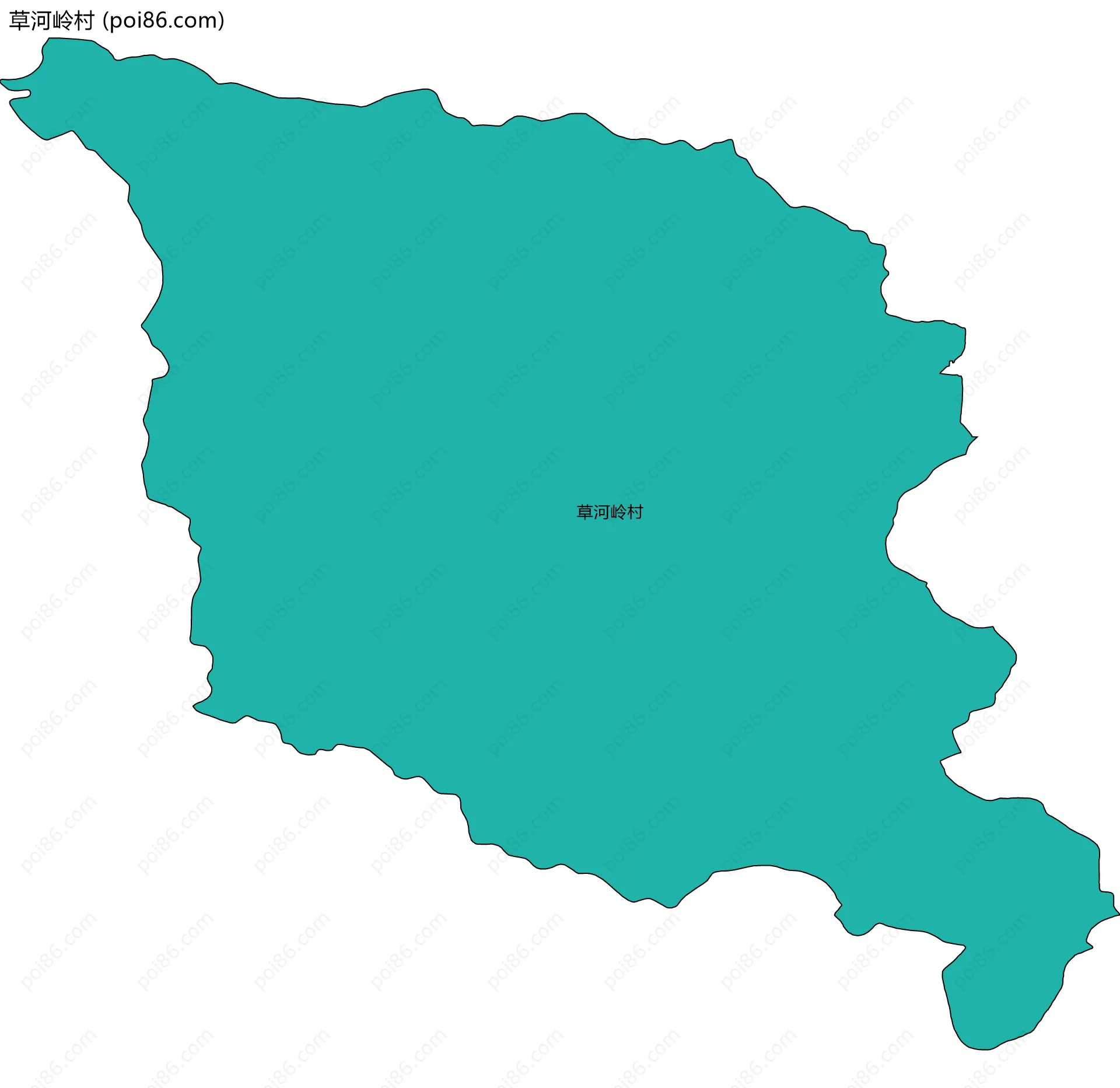 草河岭村边界地图