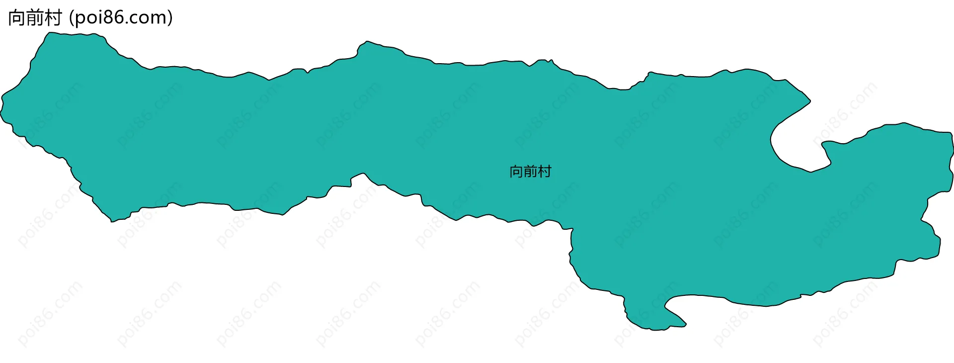 向前村边界地图