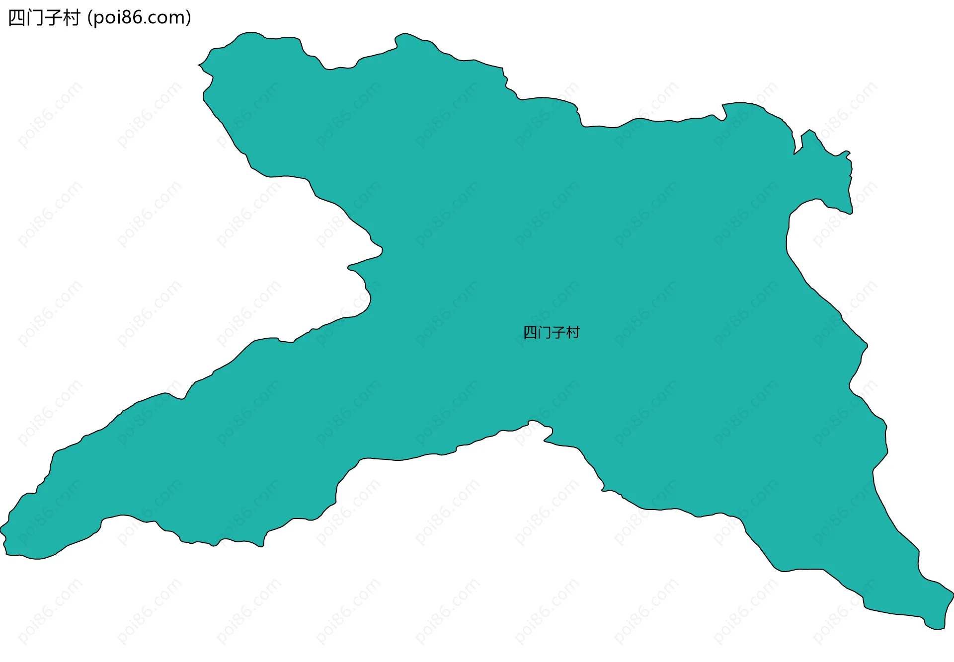 四门子村边界地图