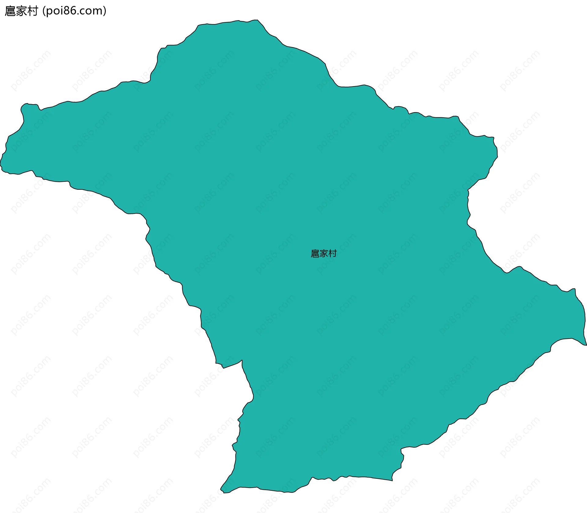 扈家村边界地图