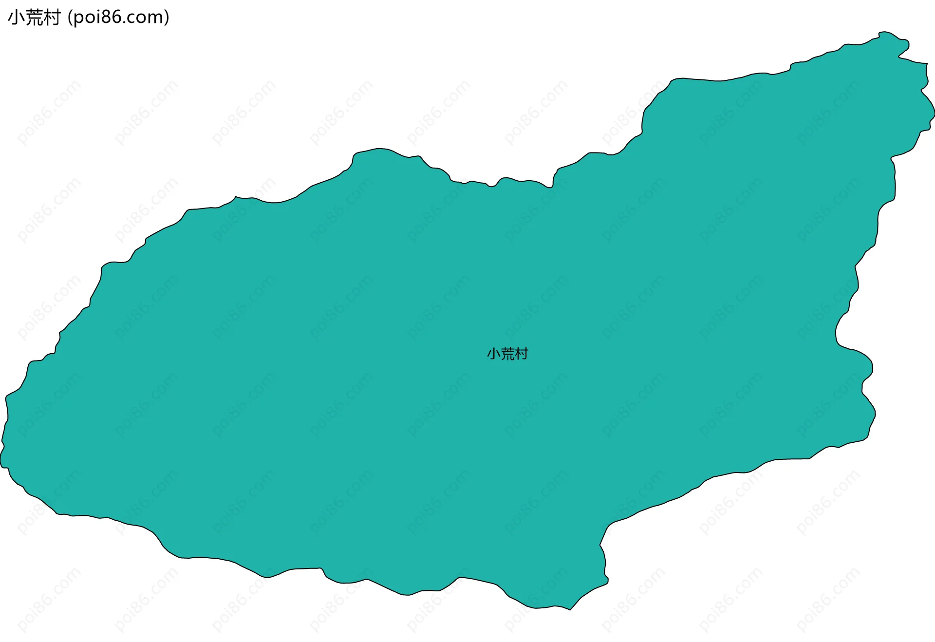 小荒村边界地图
