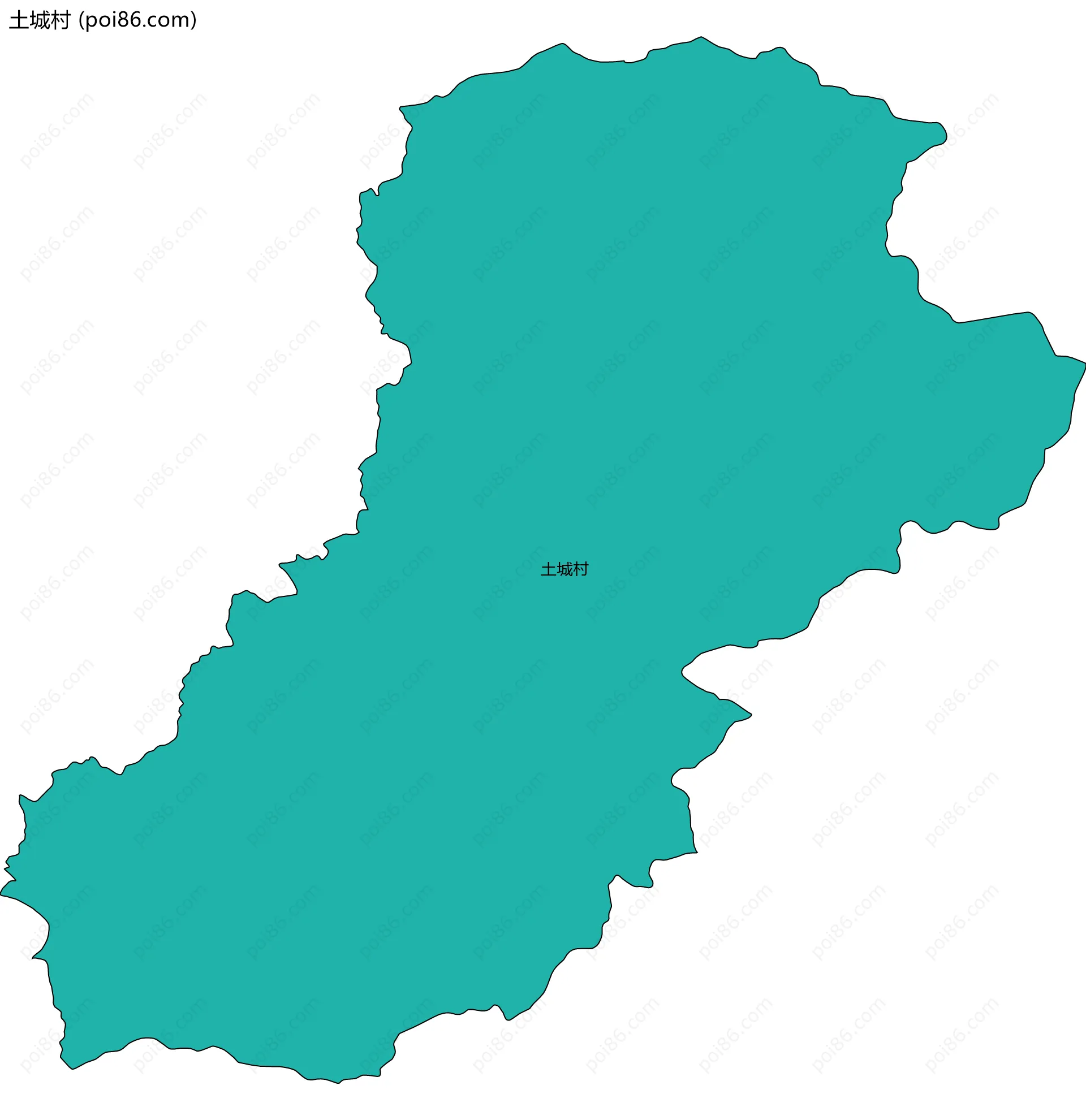 土城村边界地图