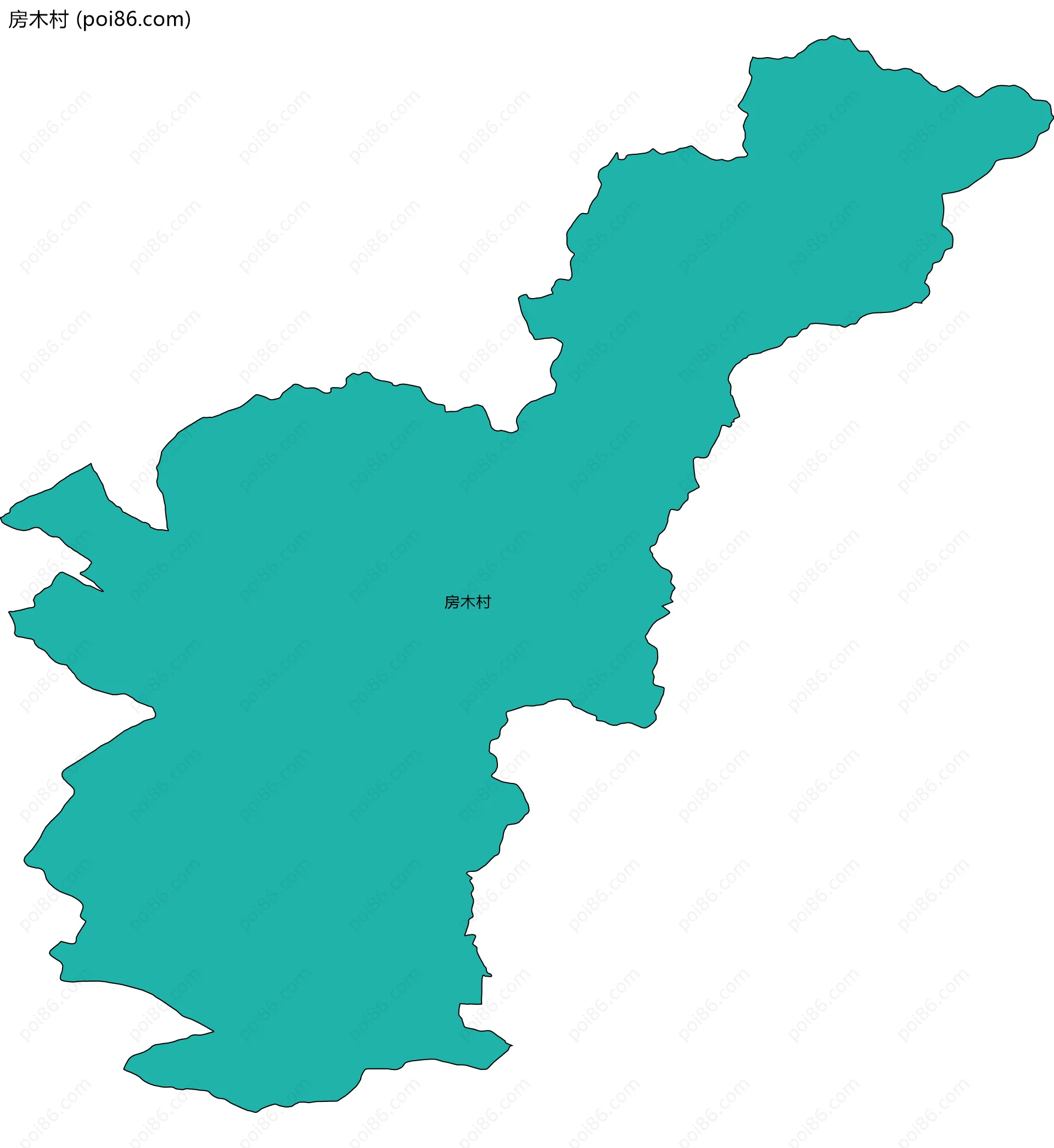 房木村边界地图