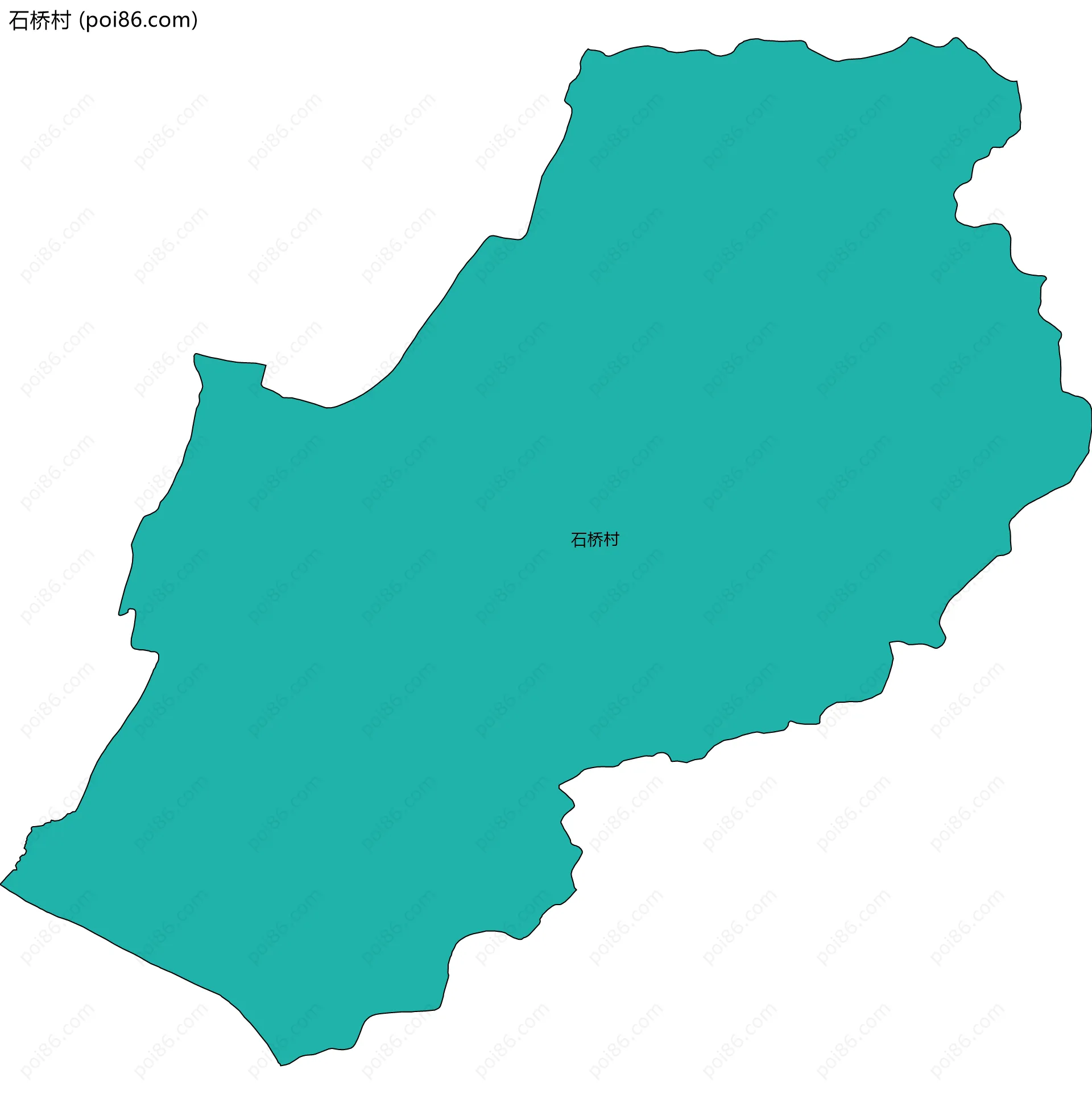 石桥村边界地图