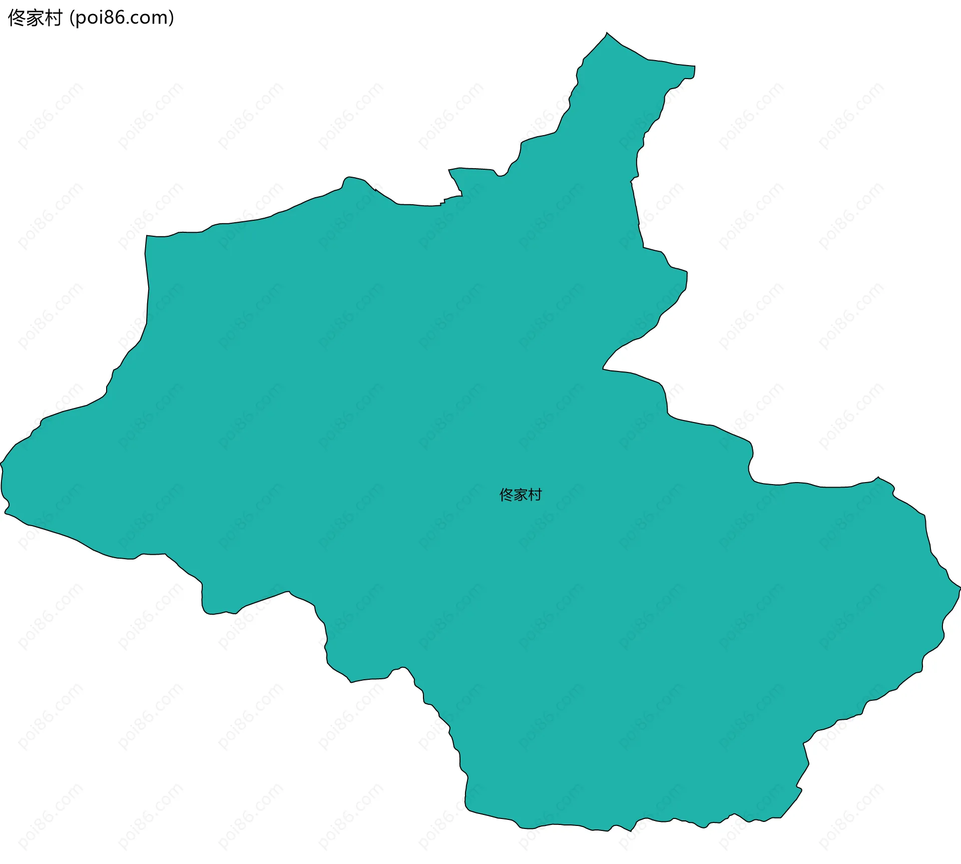 佟家村边界地图