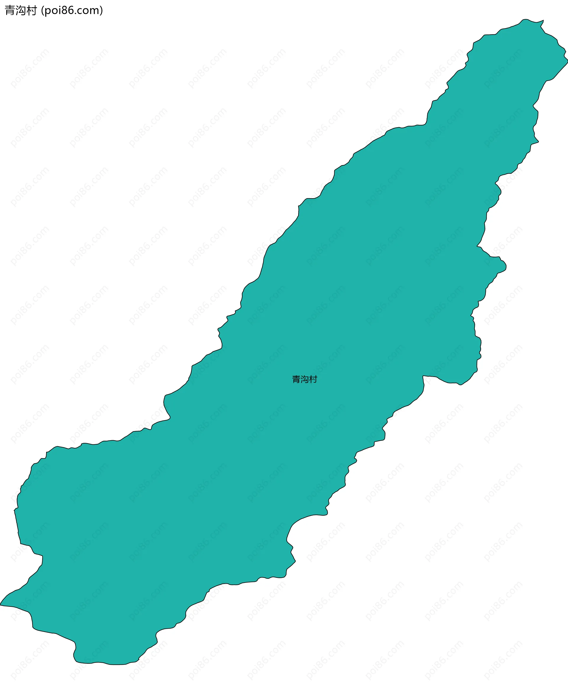 青沟村边界地图