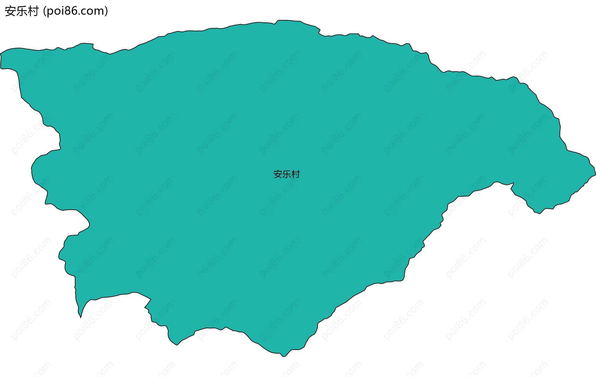 安乐村边界地图