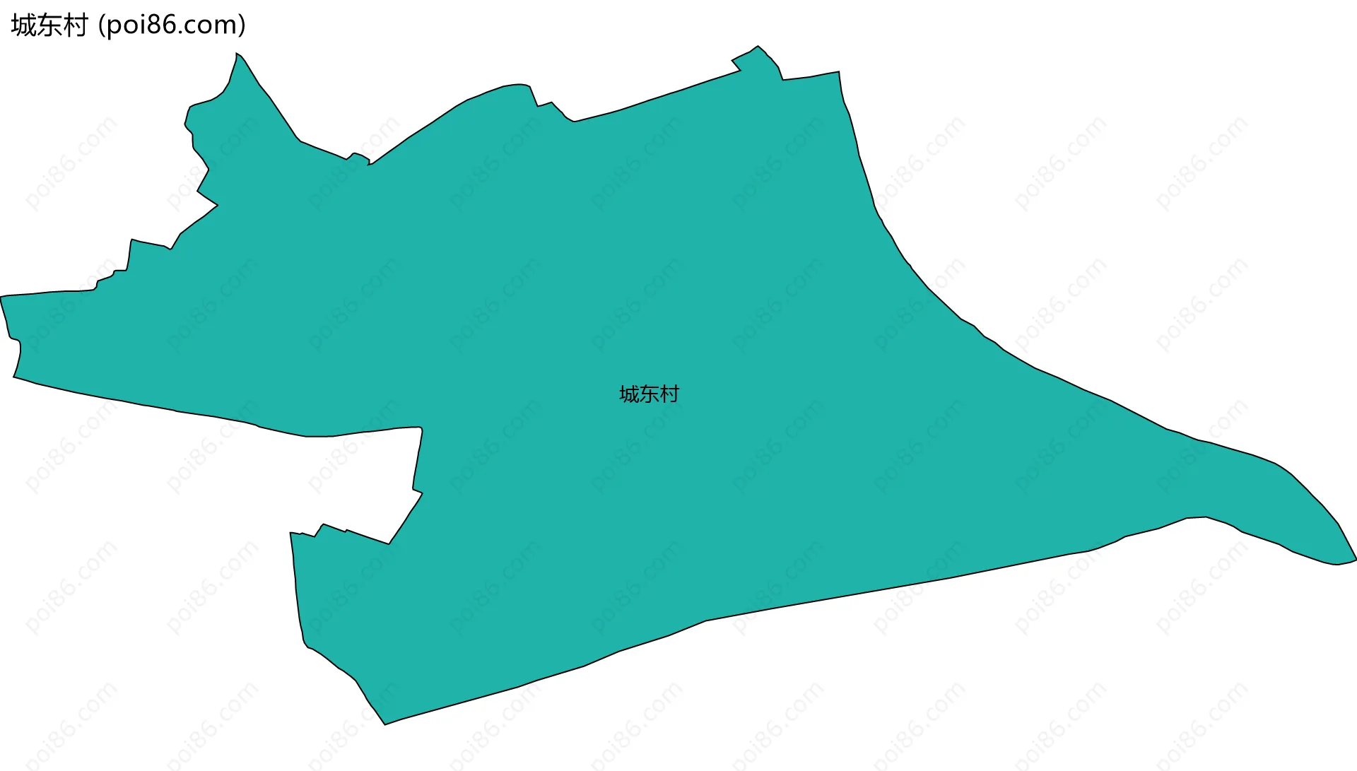 城东村边界地图