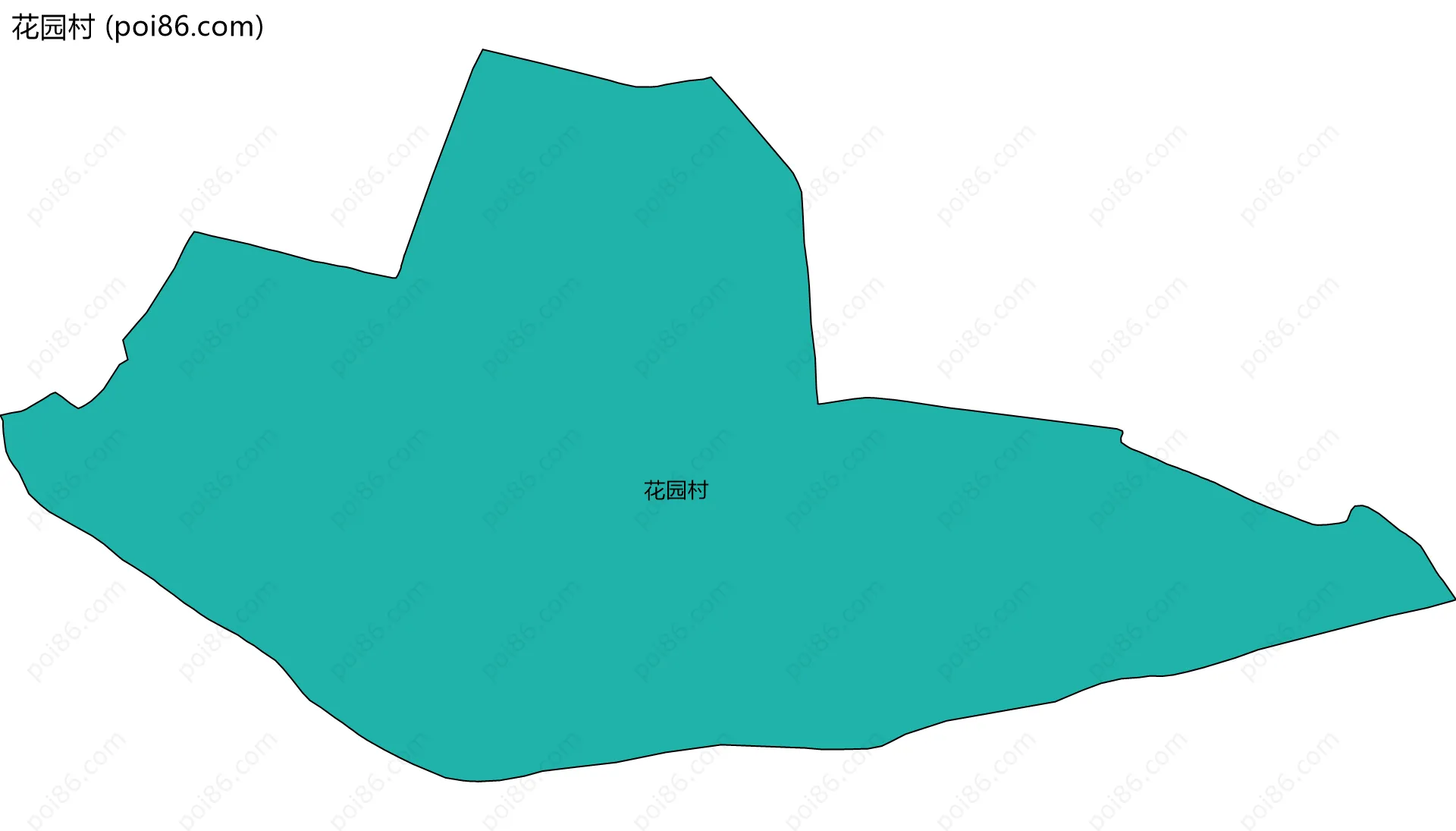 花园村边界地图