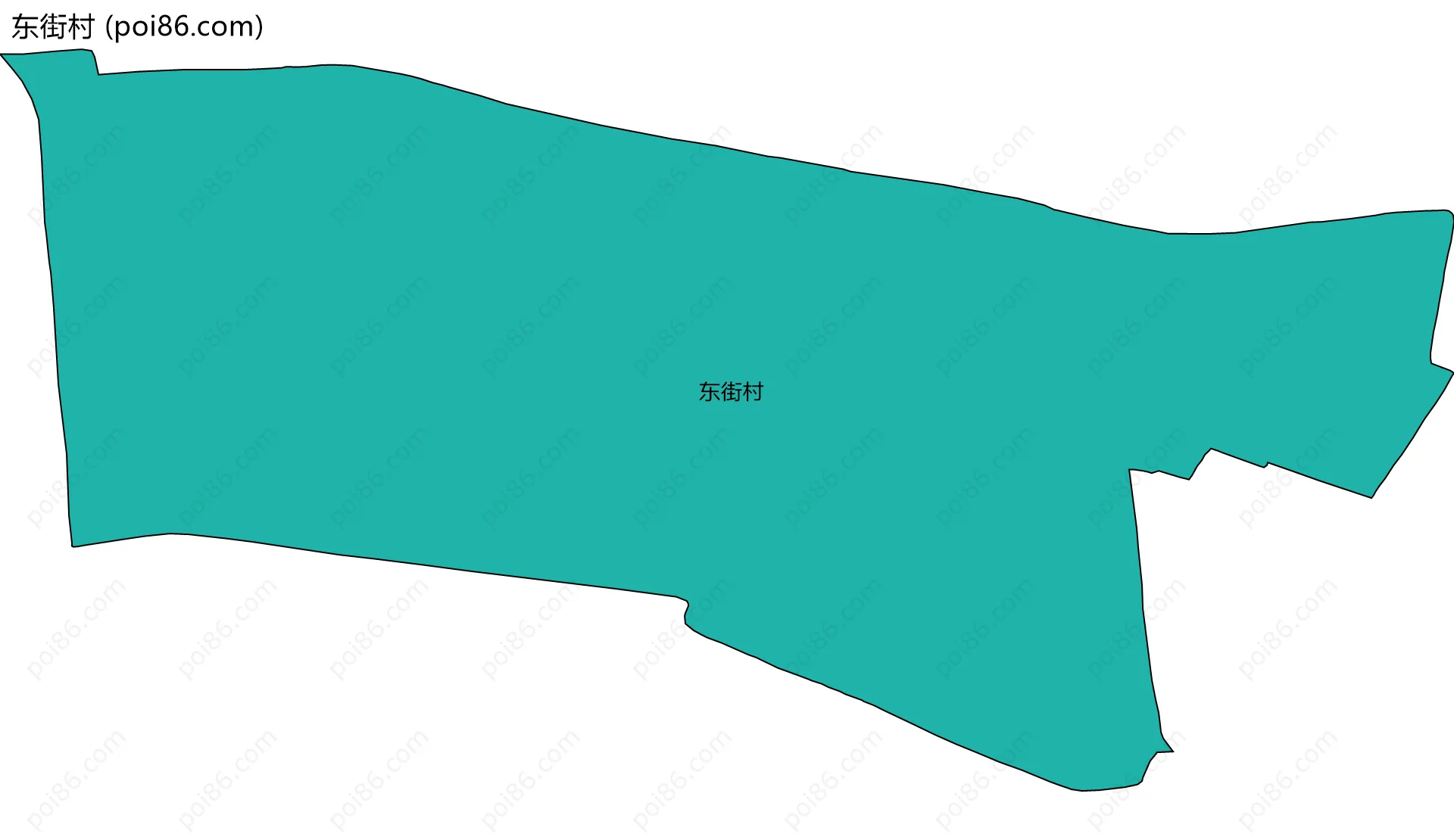 东街村边界地图