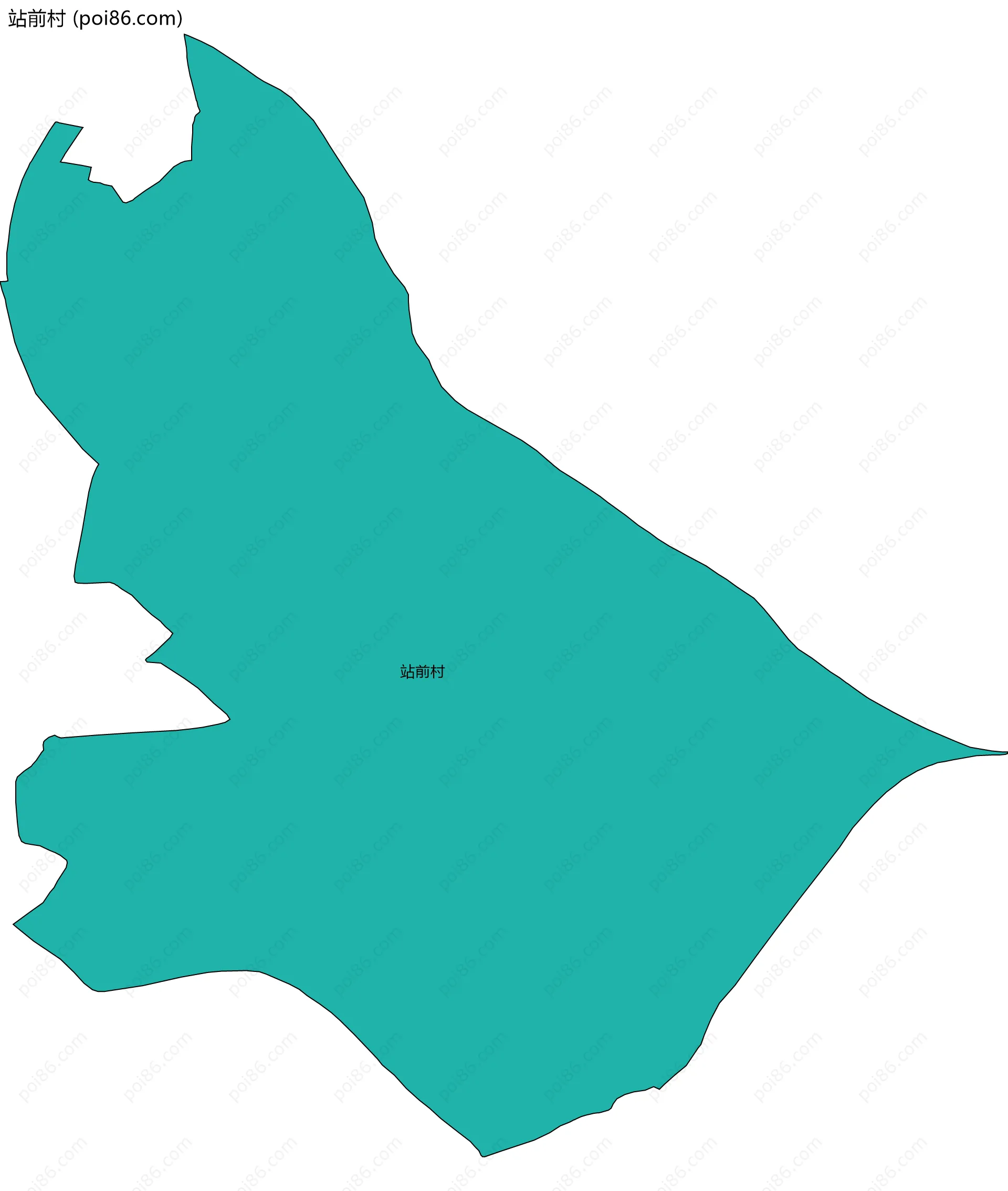 站前村边界地图