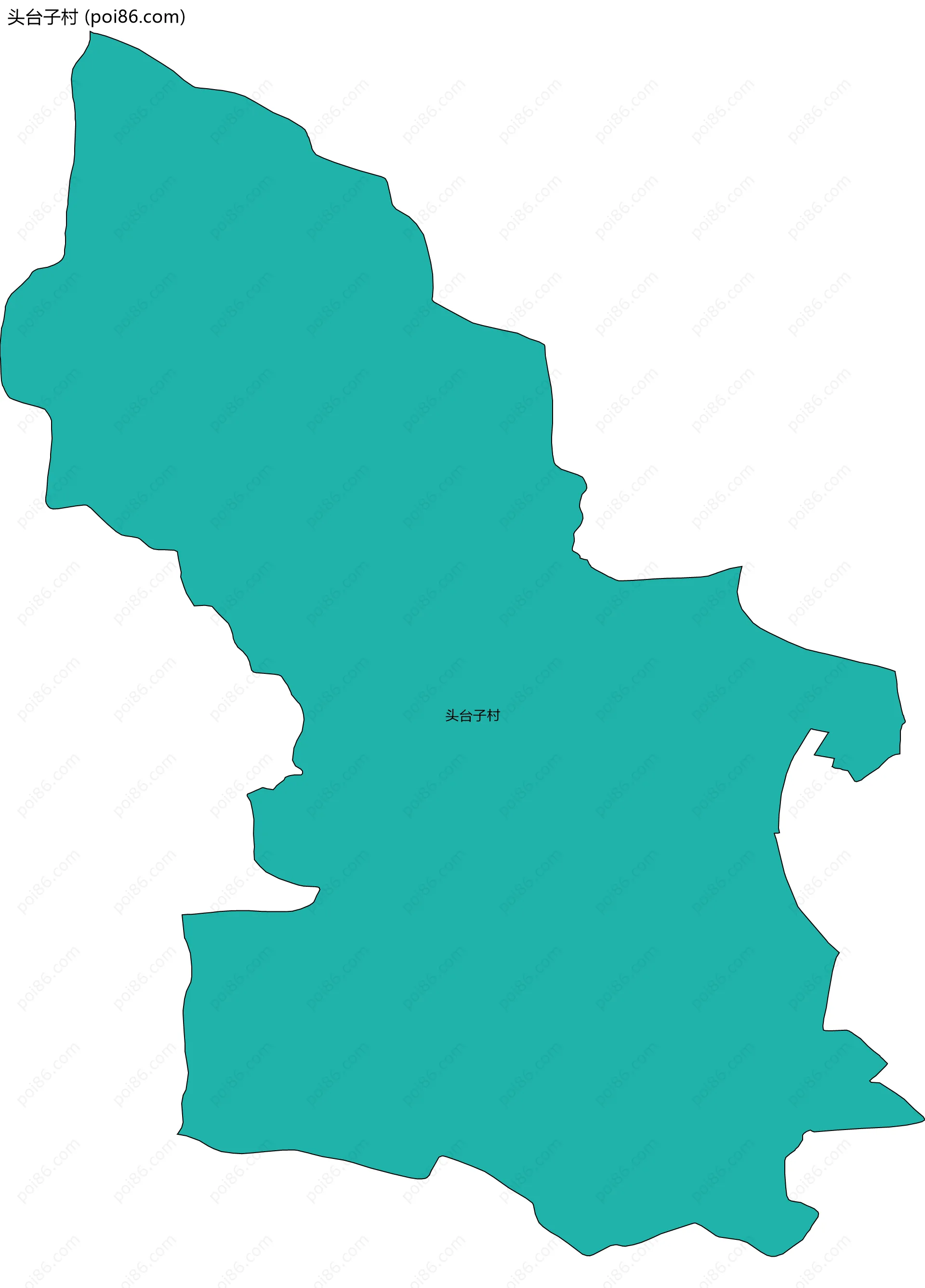 头台子村边界地图