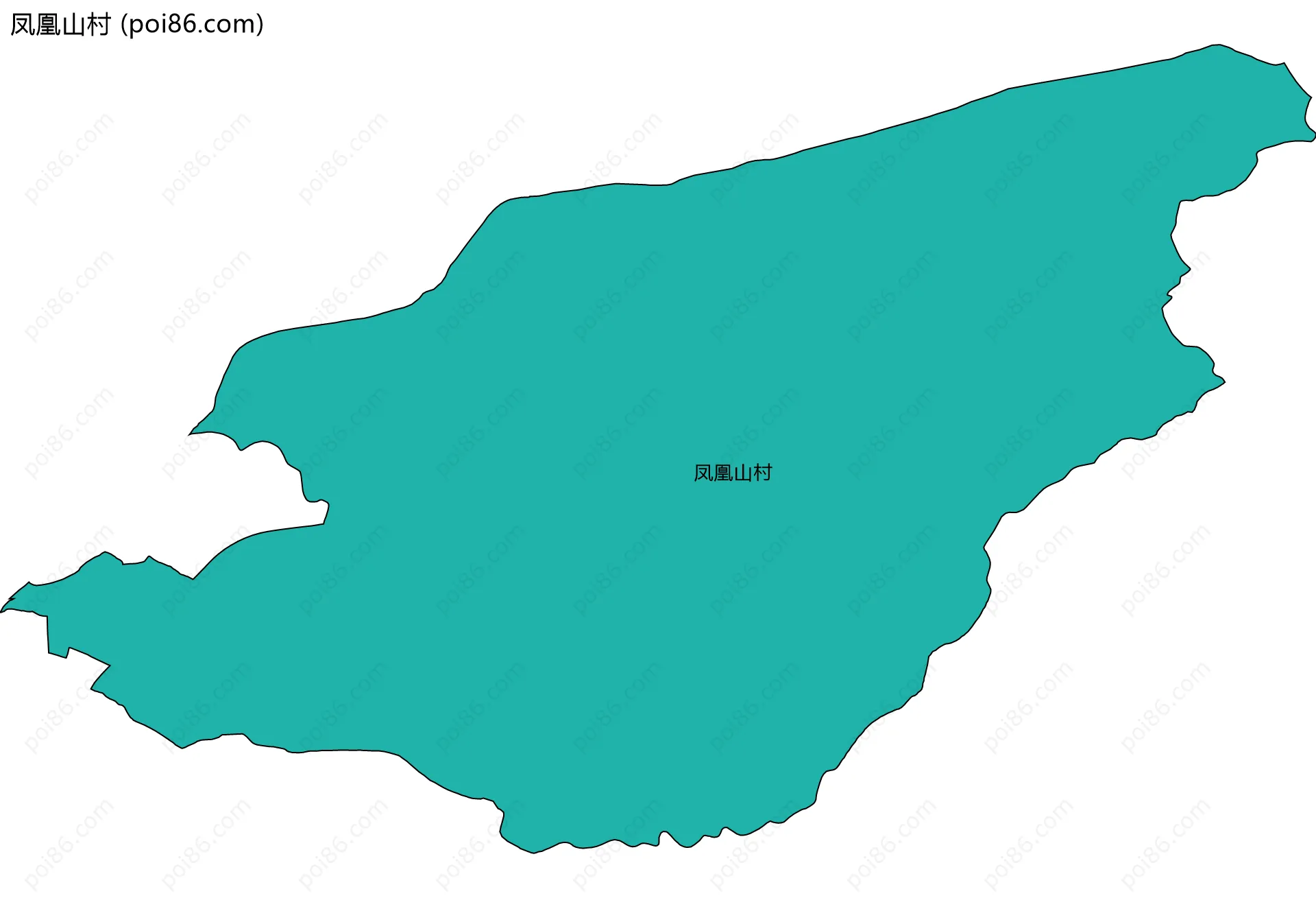 凤凰山村边界地图