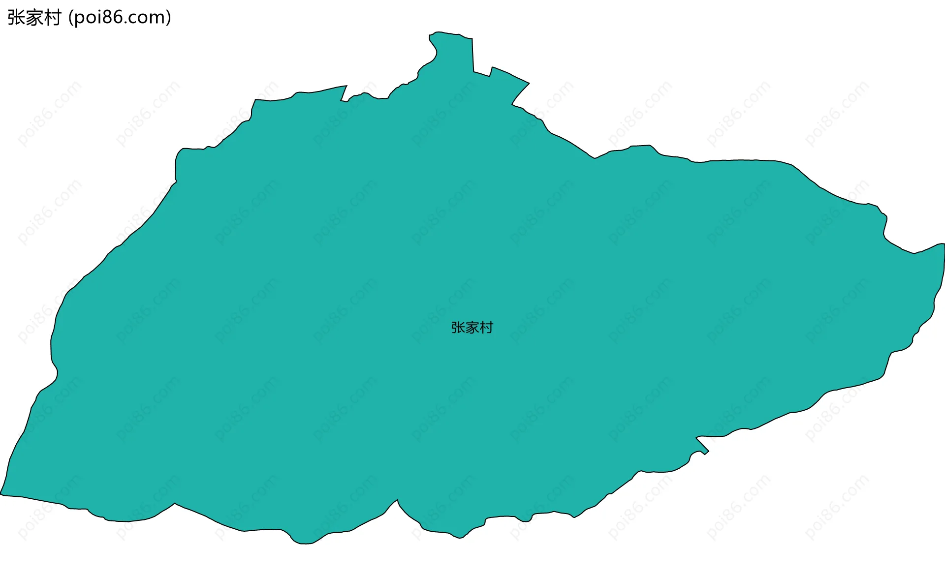 张家村边界地图