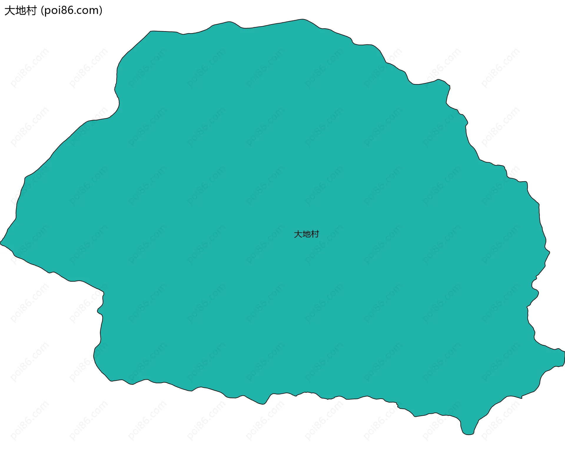 大地村边界地图
