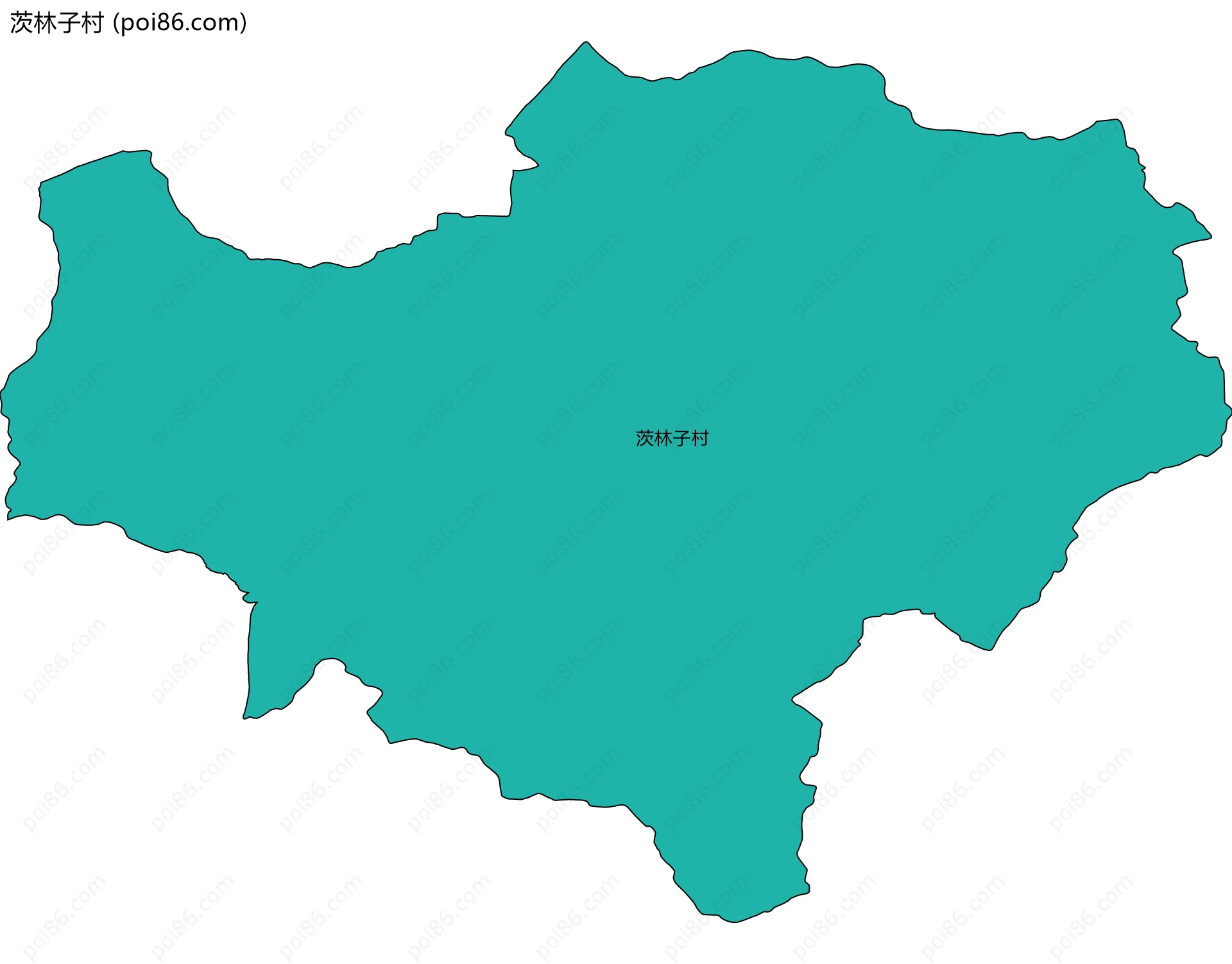 茨林子村边界地图