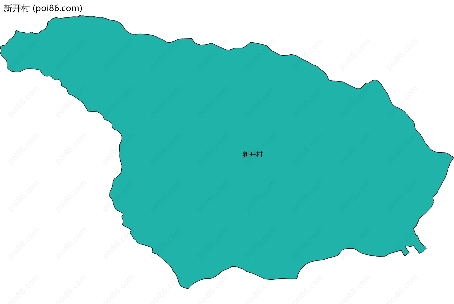 新开村边界地图
