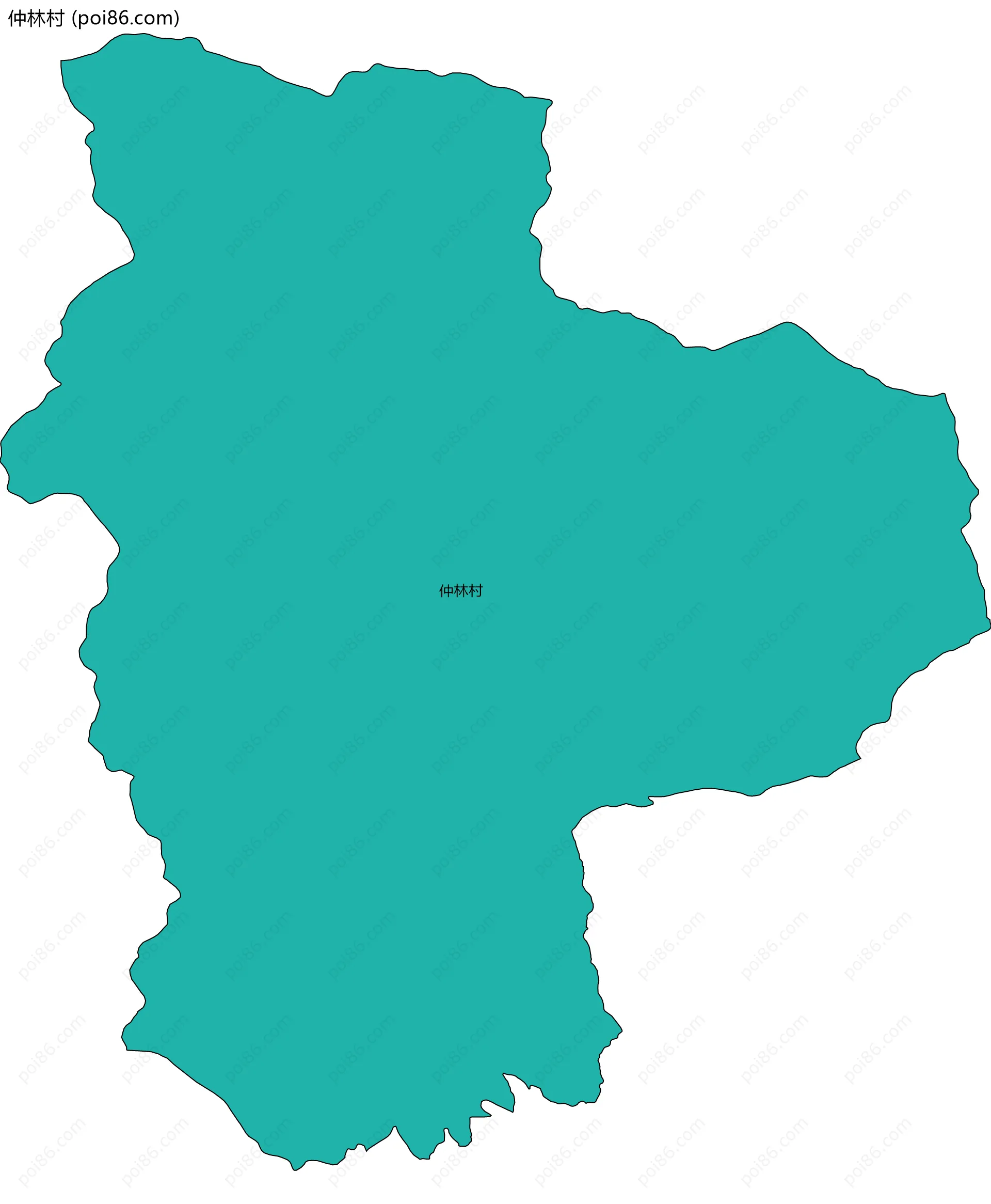 仲林村边界地图