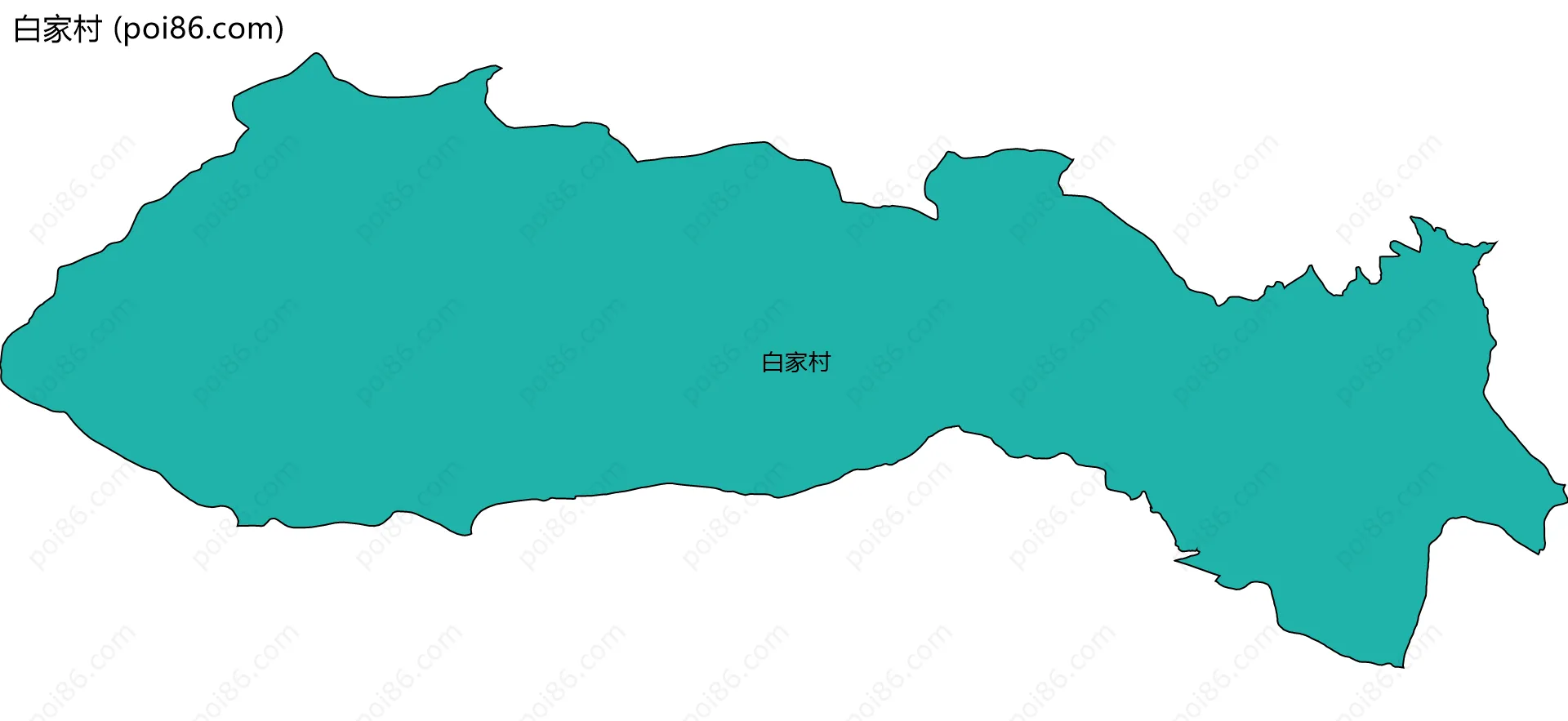 白家村边界地图