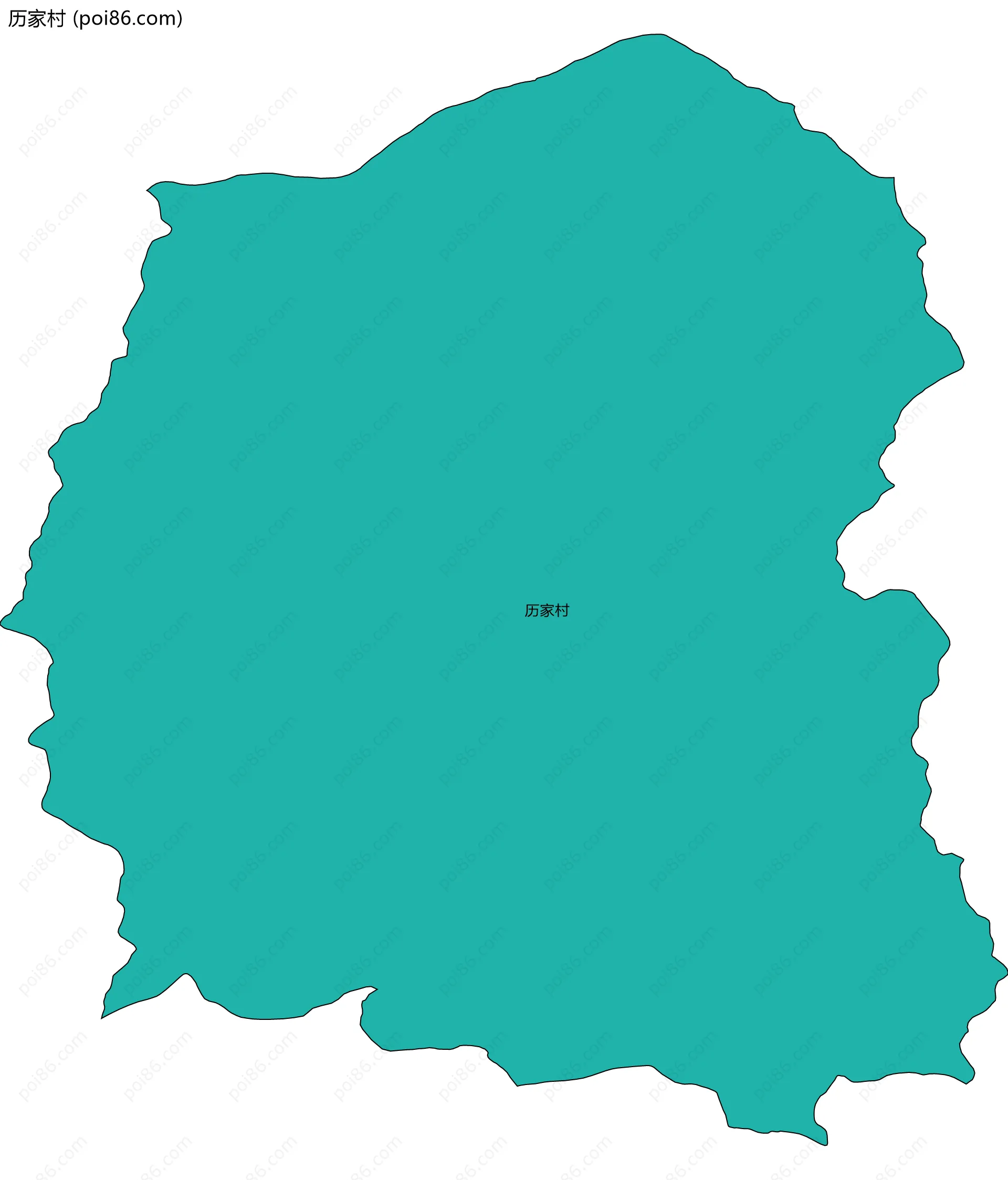 历家村边界地图