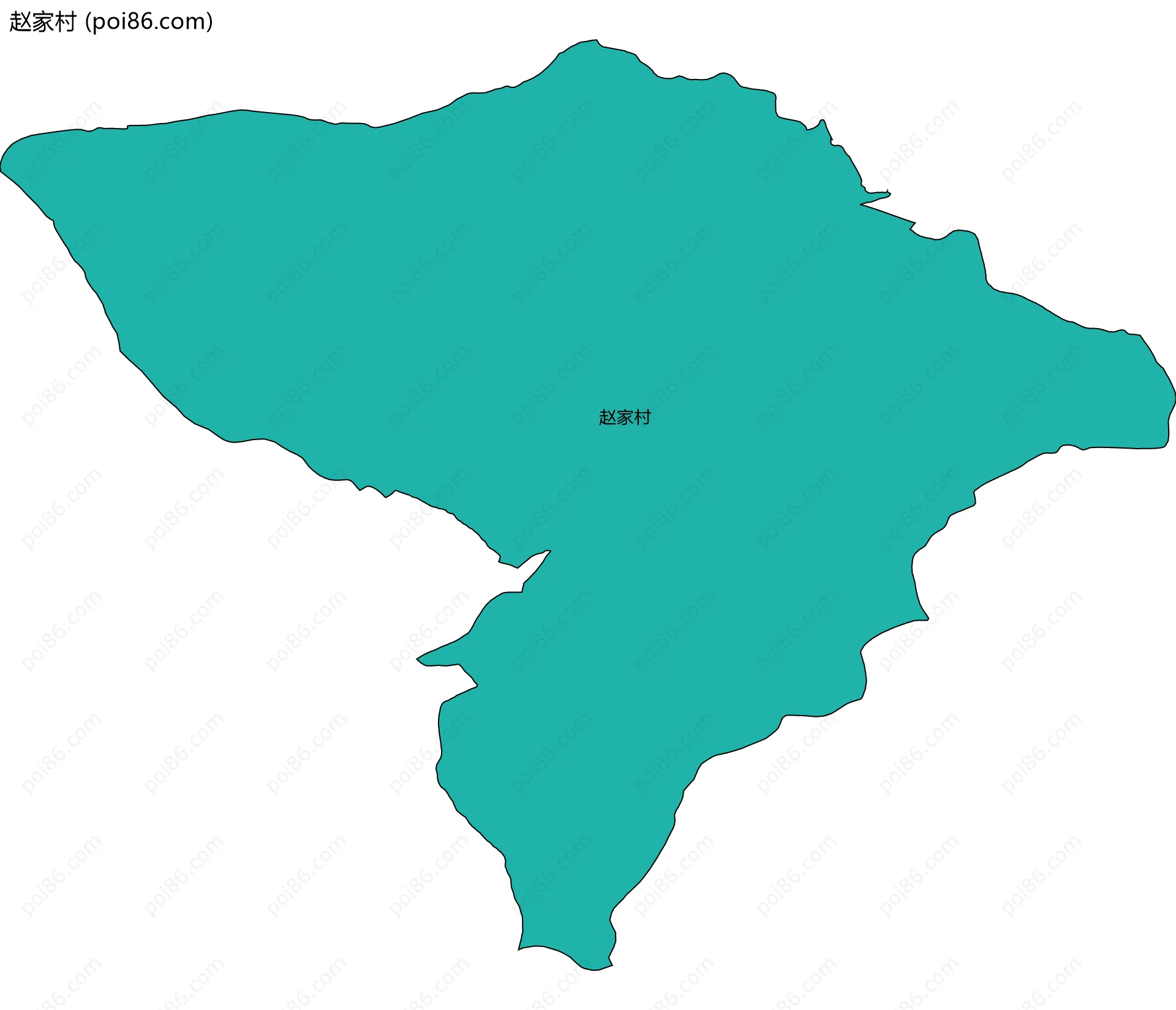 赵家村边界地图