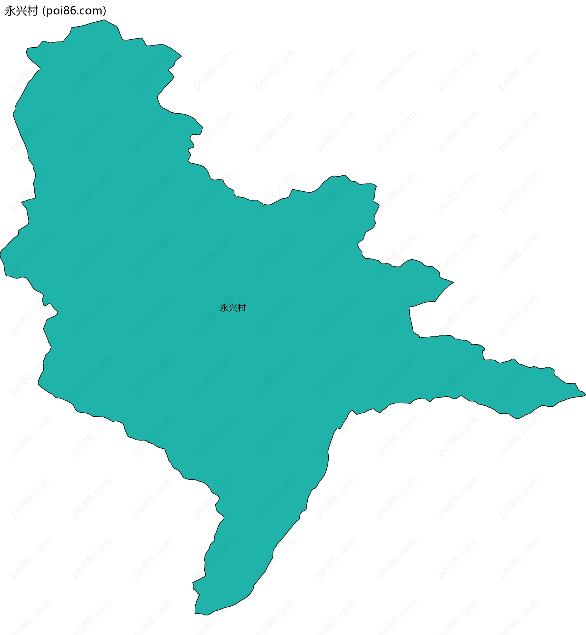 永兴村边界地图