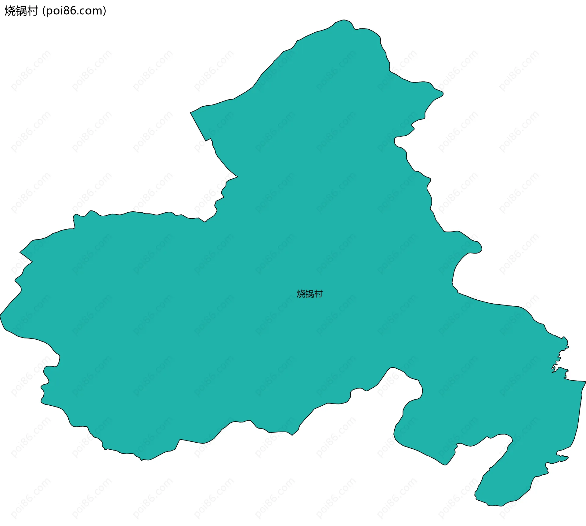 烧锅村边界地图