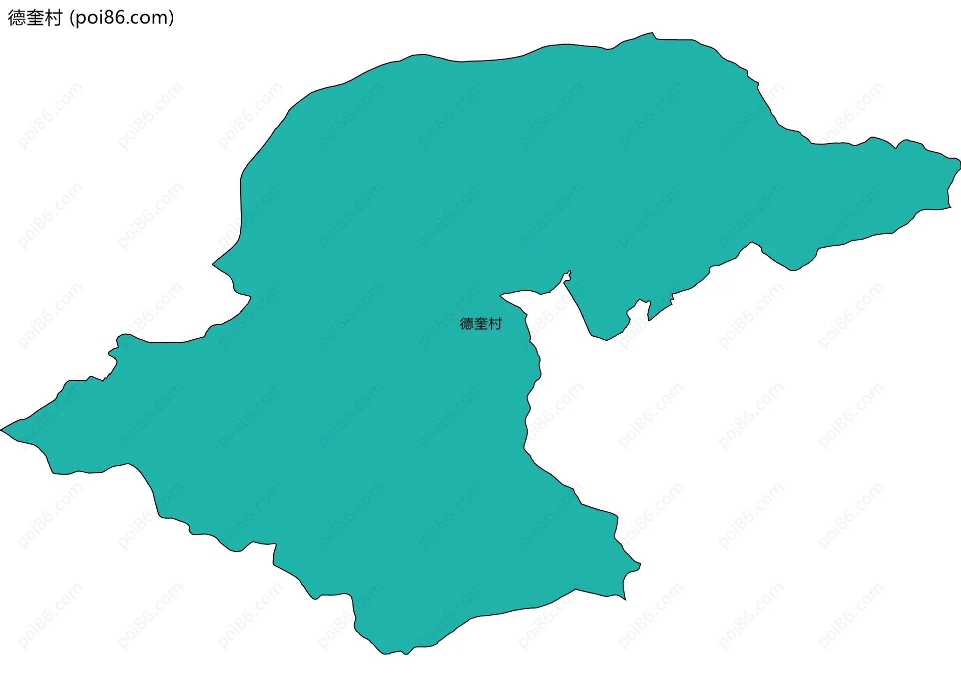 德奎村边界地图