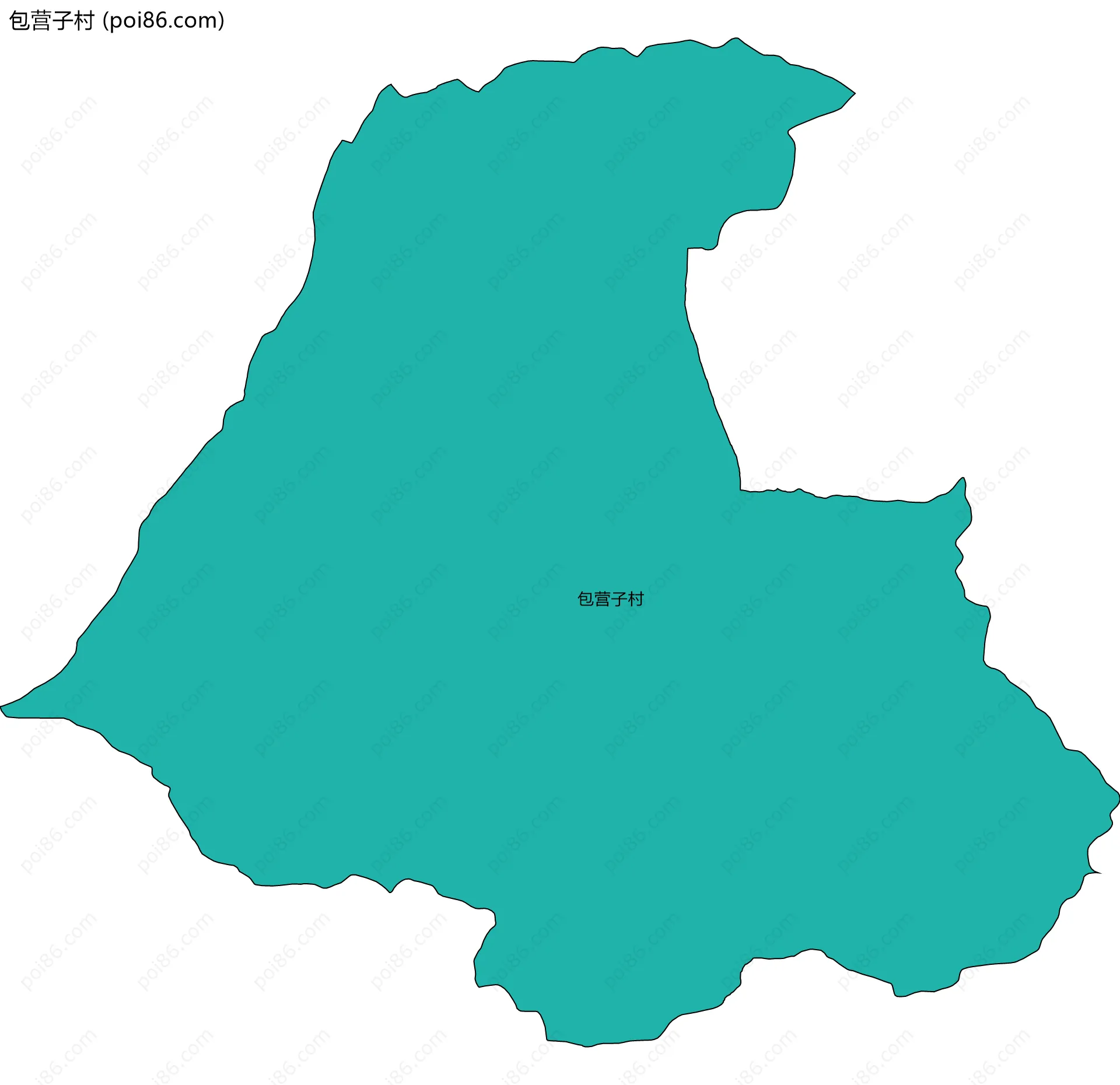 包营子村边界地图