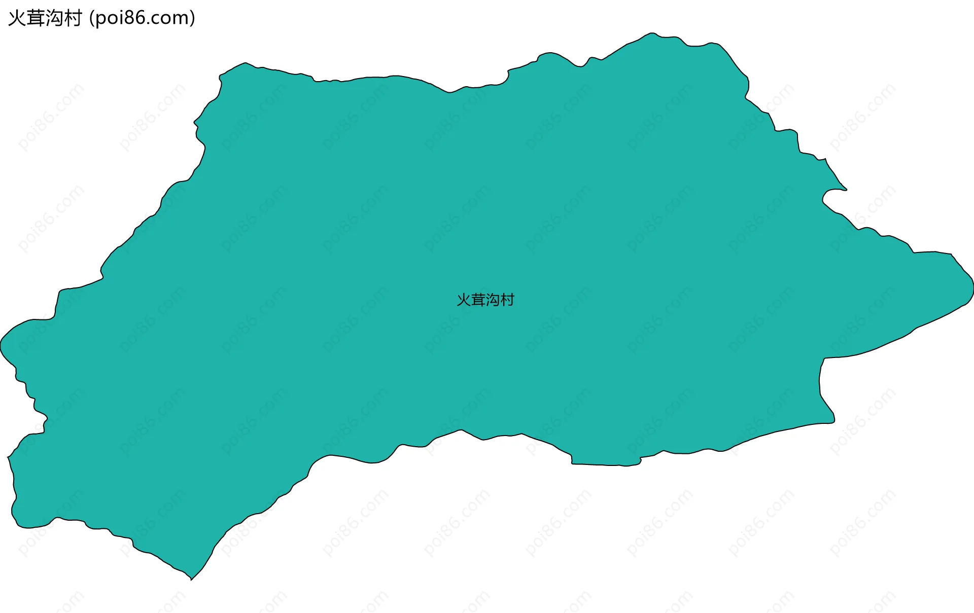 火茸沟村边界地图