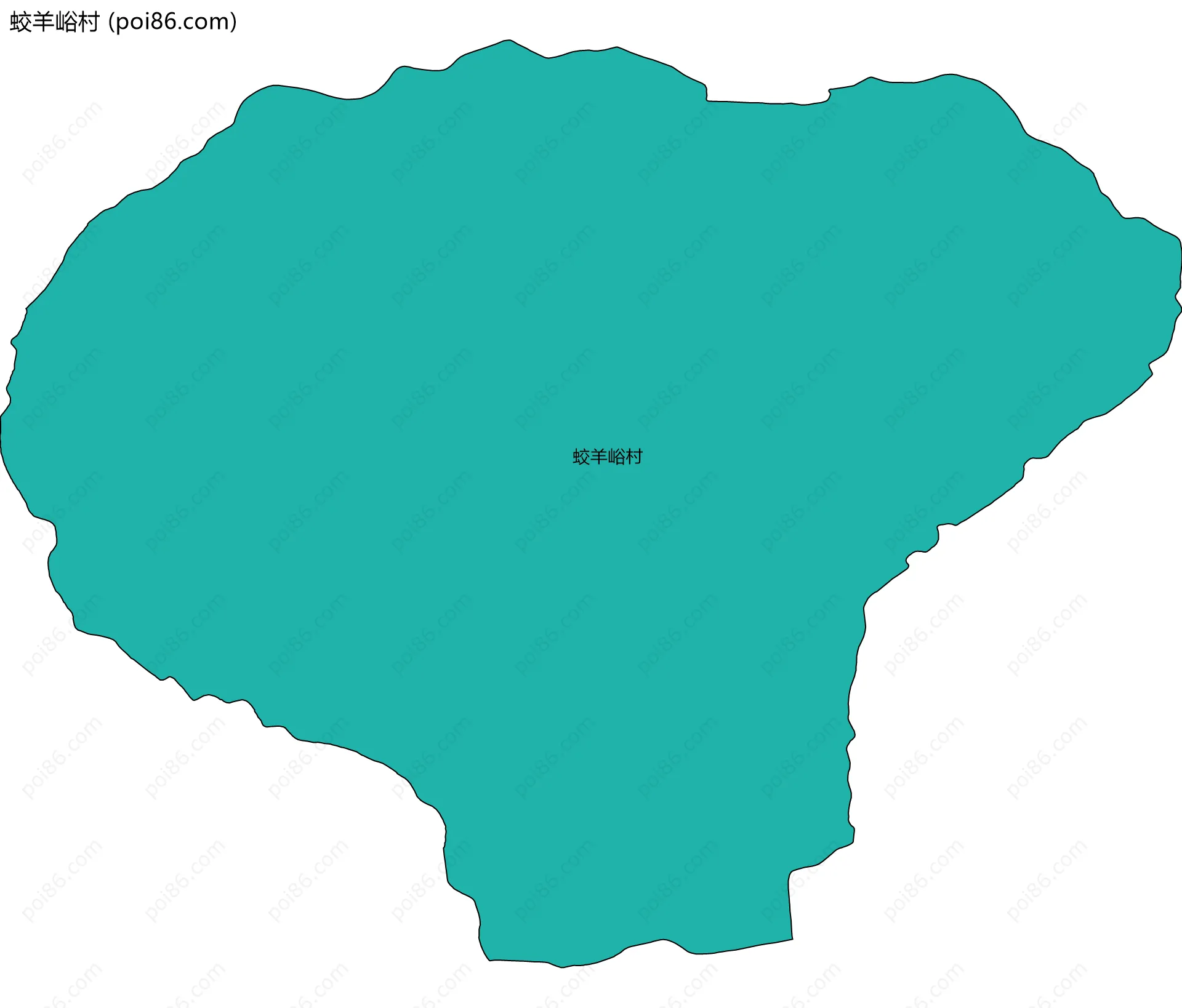 蛟羊峪村边界地图