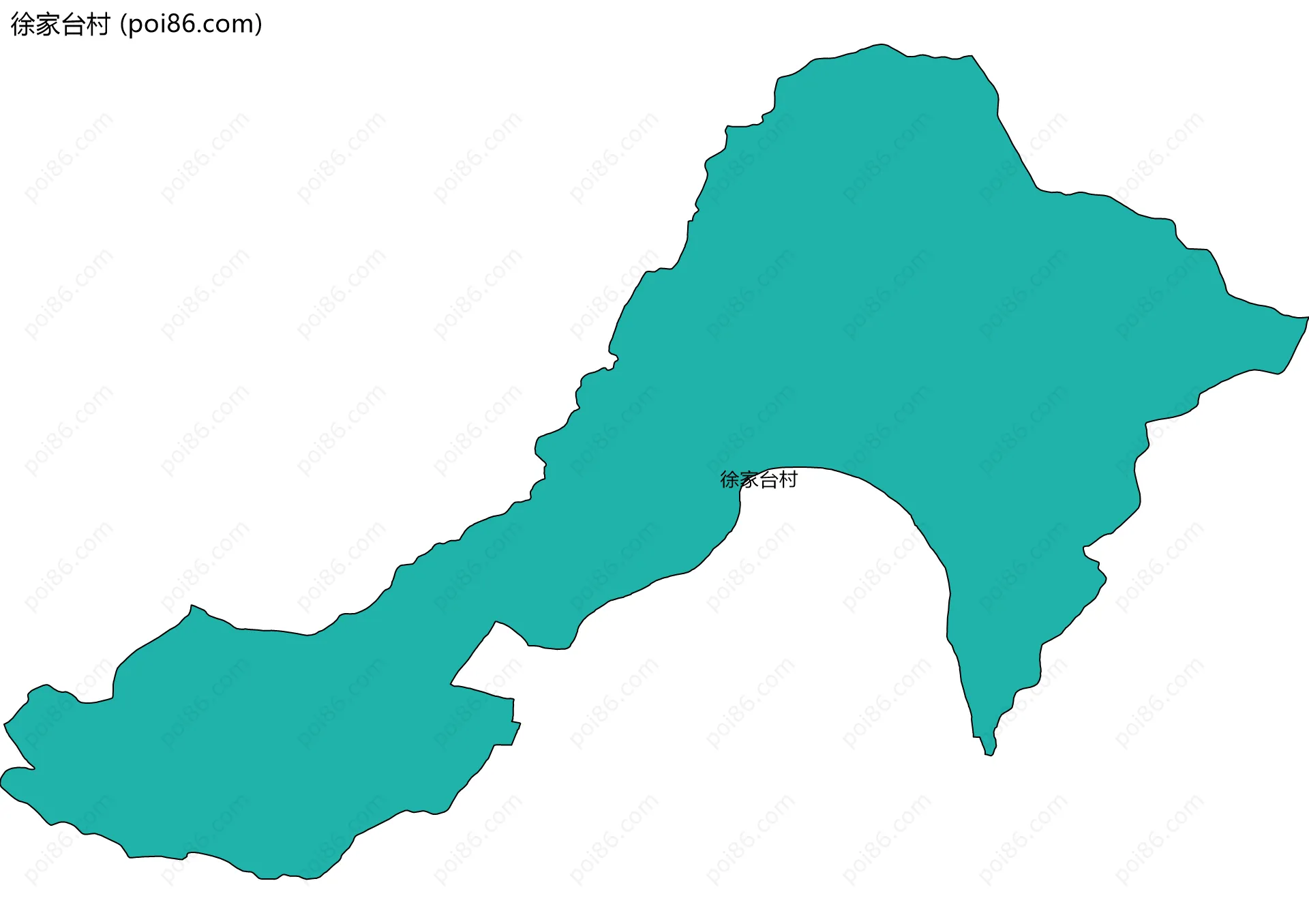 徐家台村边界地图