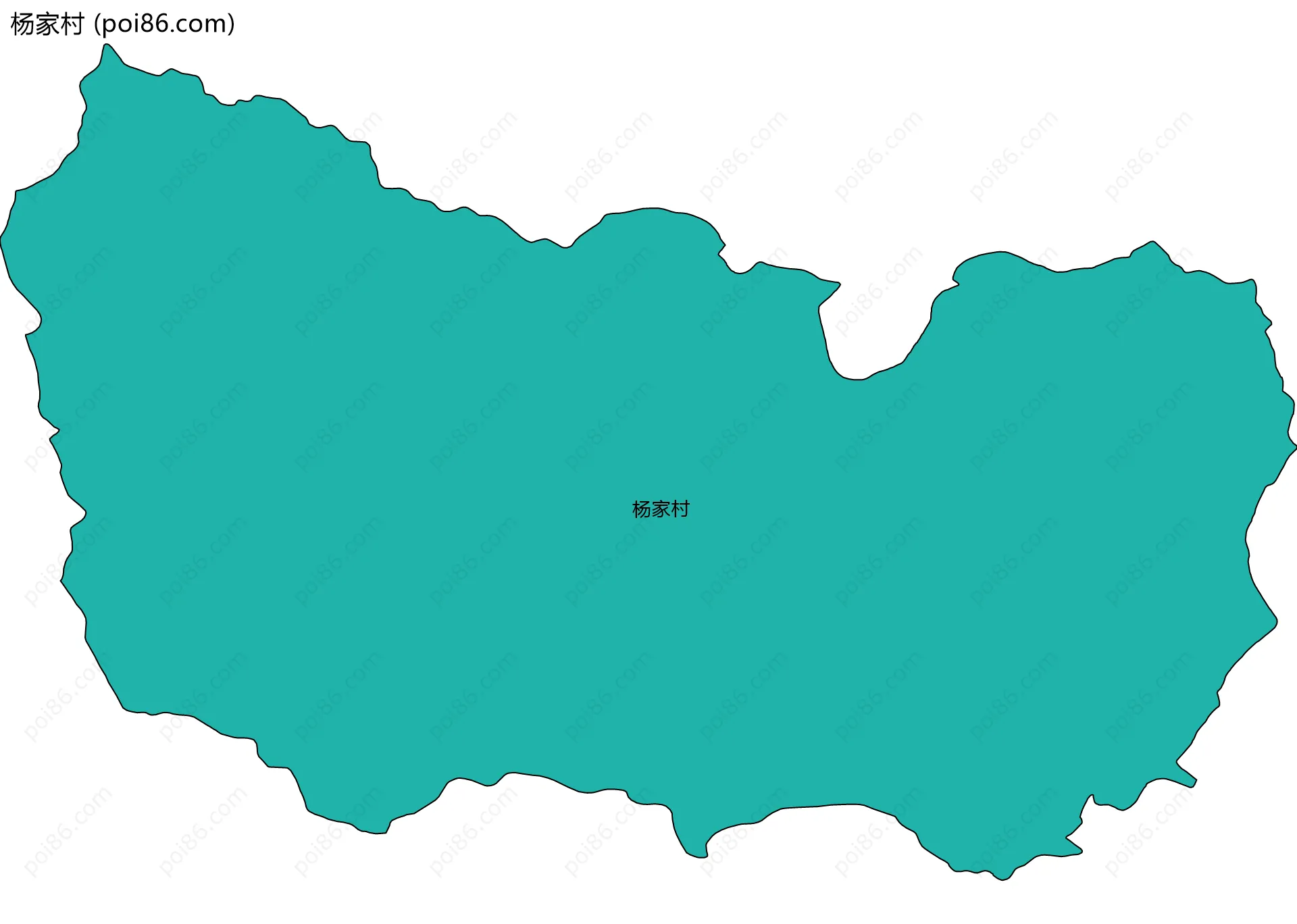 杨家村边界地图