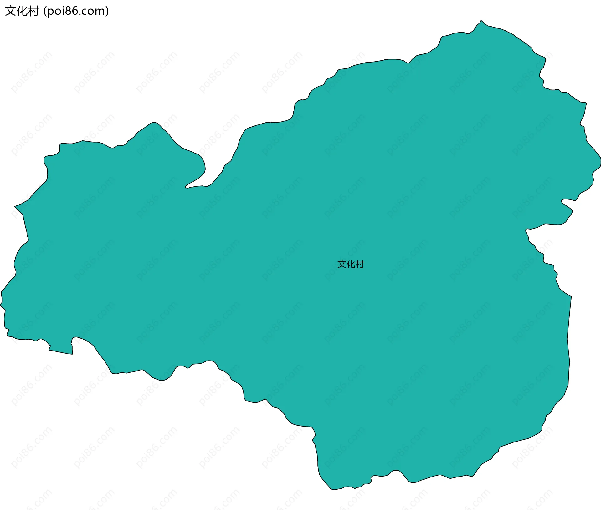 文化村边界地图
