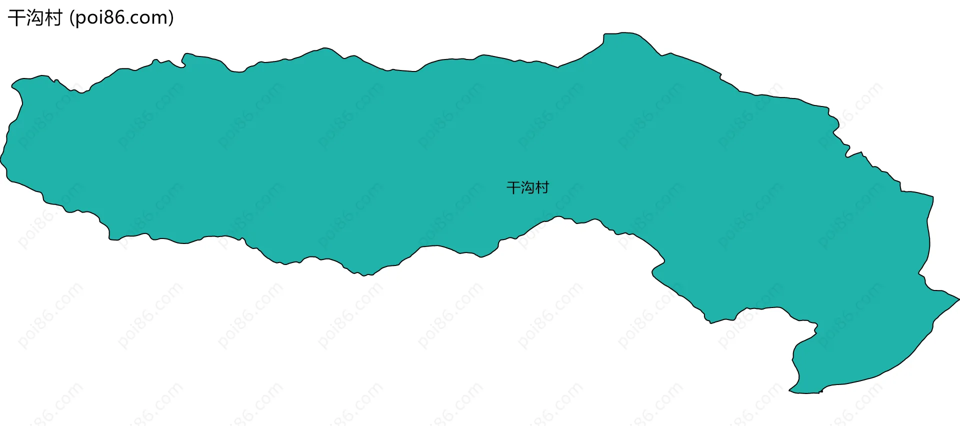 干沟村边界地图