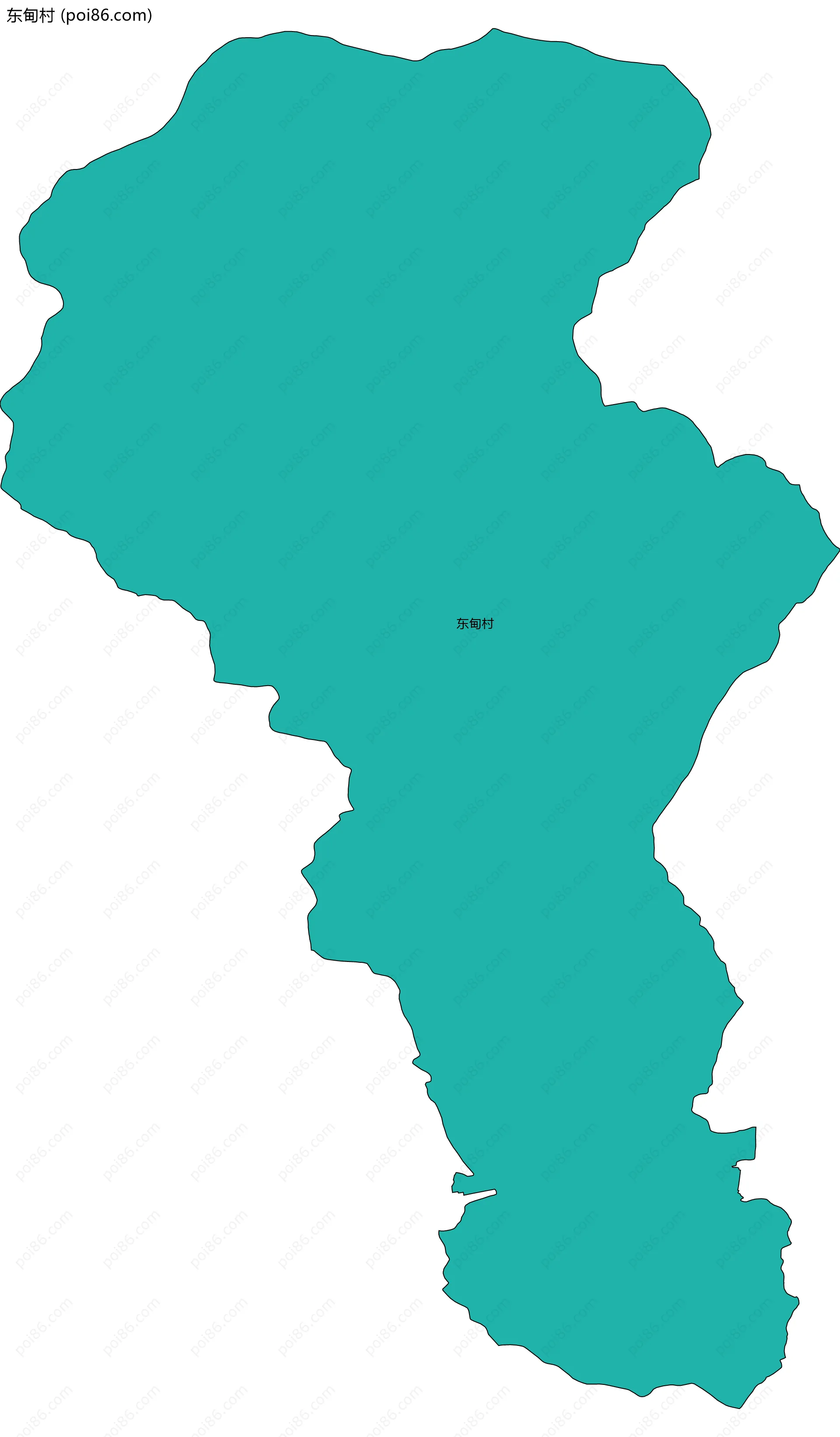 东甸村边界地图