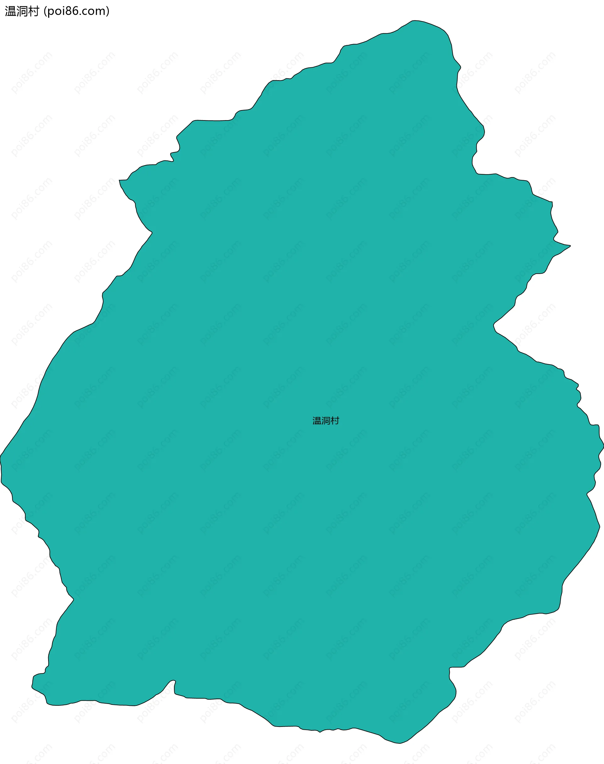 温洞村边界地图