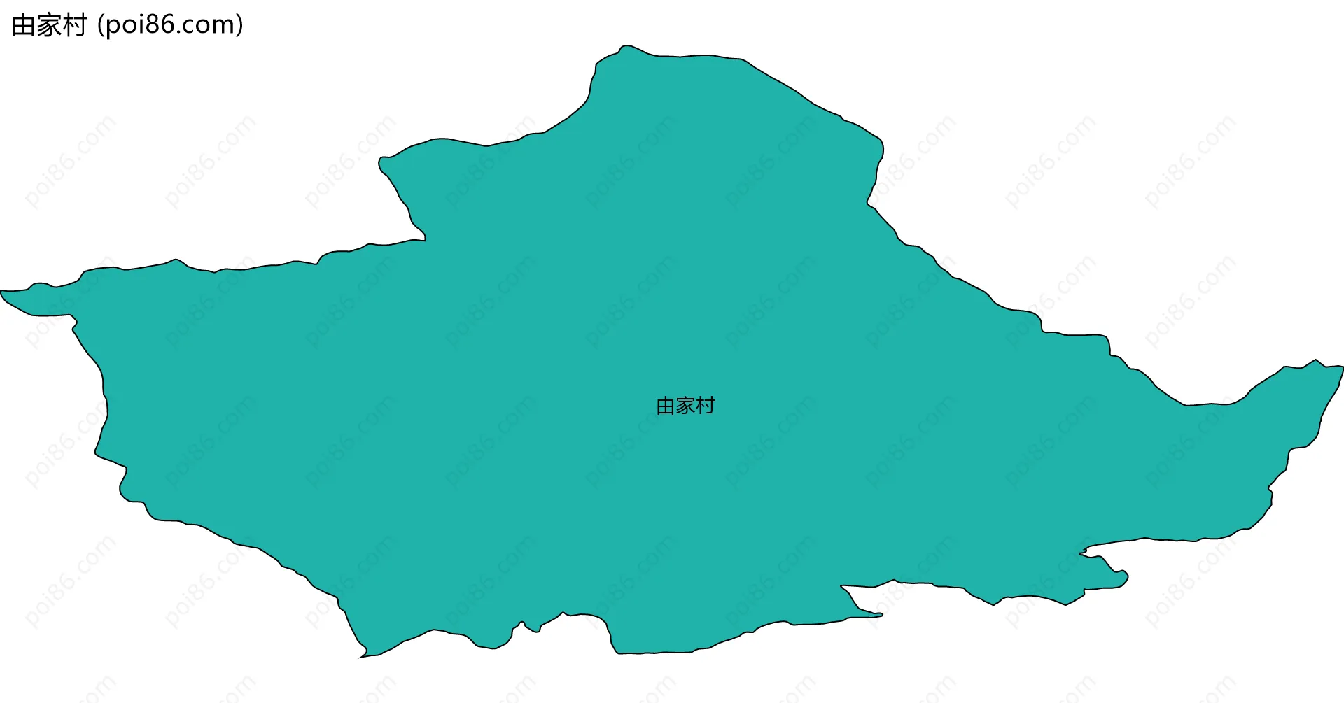 由家村边界地图